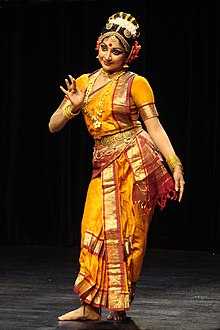Kuchipudi Dress Traditional Long Fan Costume Dance Dress