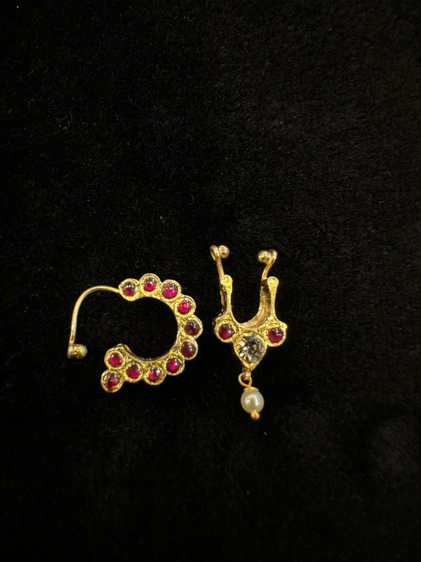 Nathu Bullaku |Nose Pin | Original Temple Jewellery