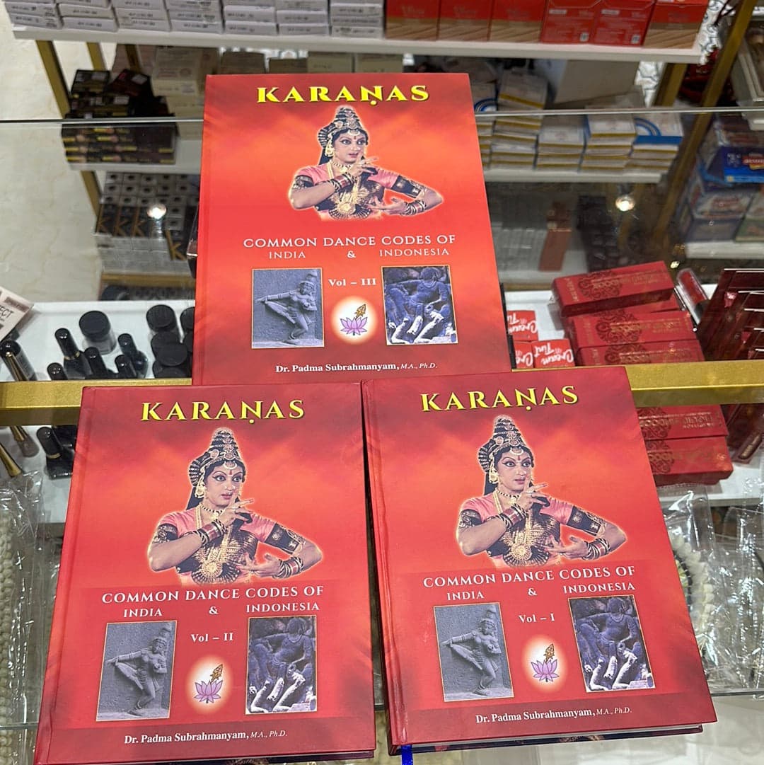 Karanas by Dr. Padma Subrahmanyam. Three-volume set. Bharatanatyam research.