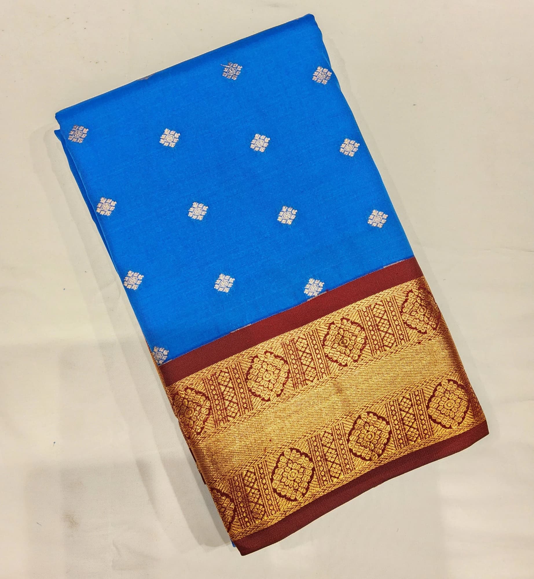 Dark Blue W Maroon | Margam Saree