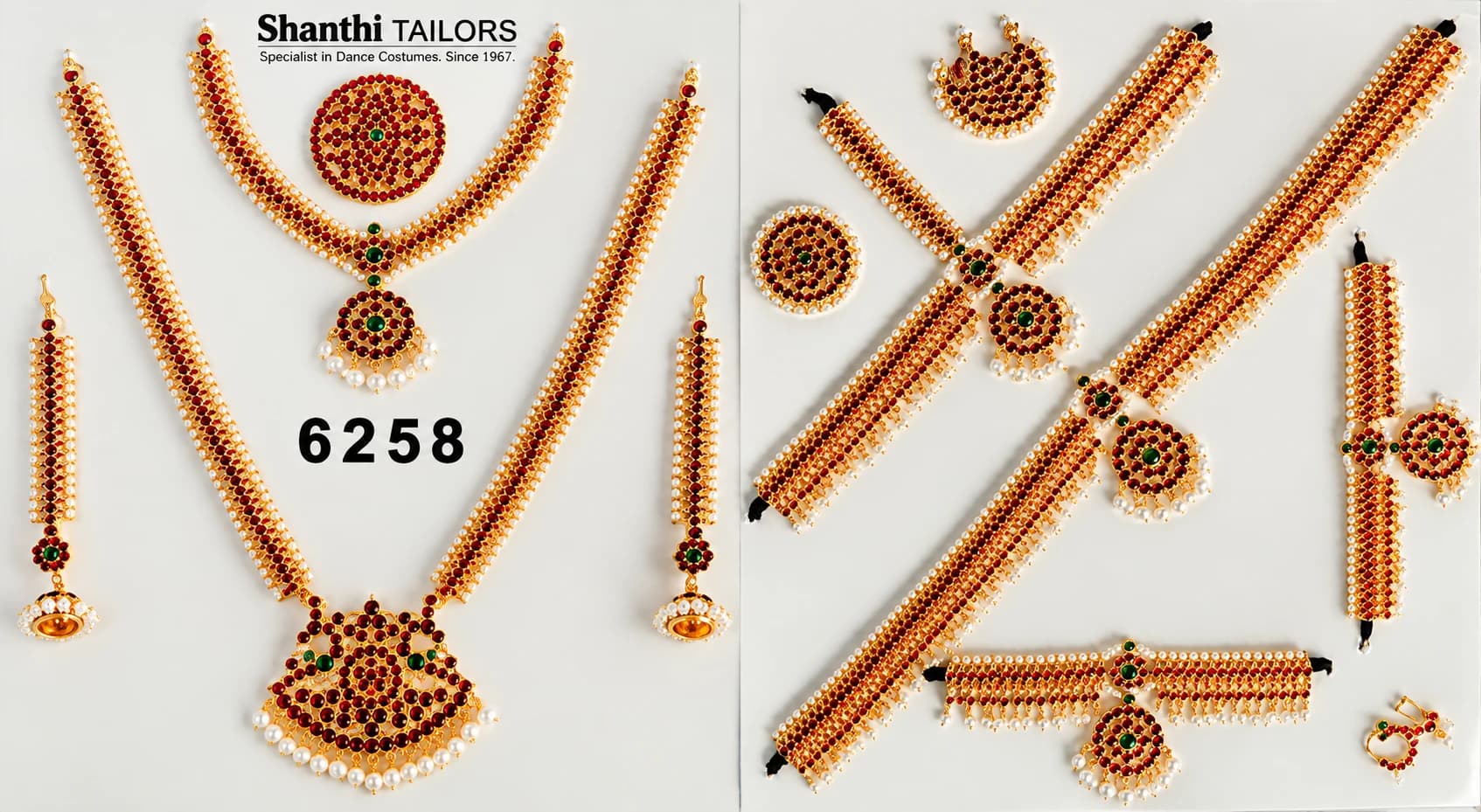 Pearls with full set | 6258 - Jewelllery set