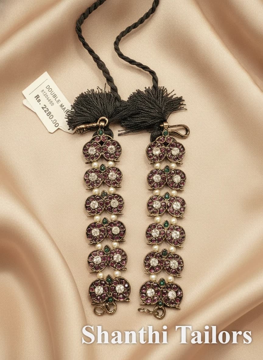 Double Mango Mattal | Black Series | Copper Jewellery | 86262SP