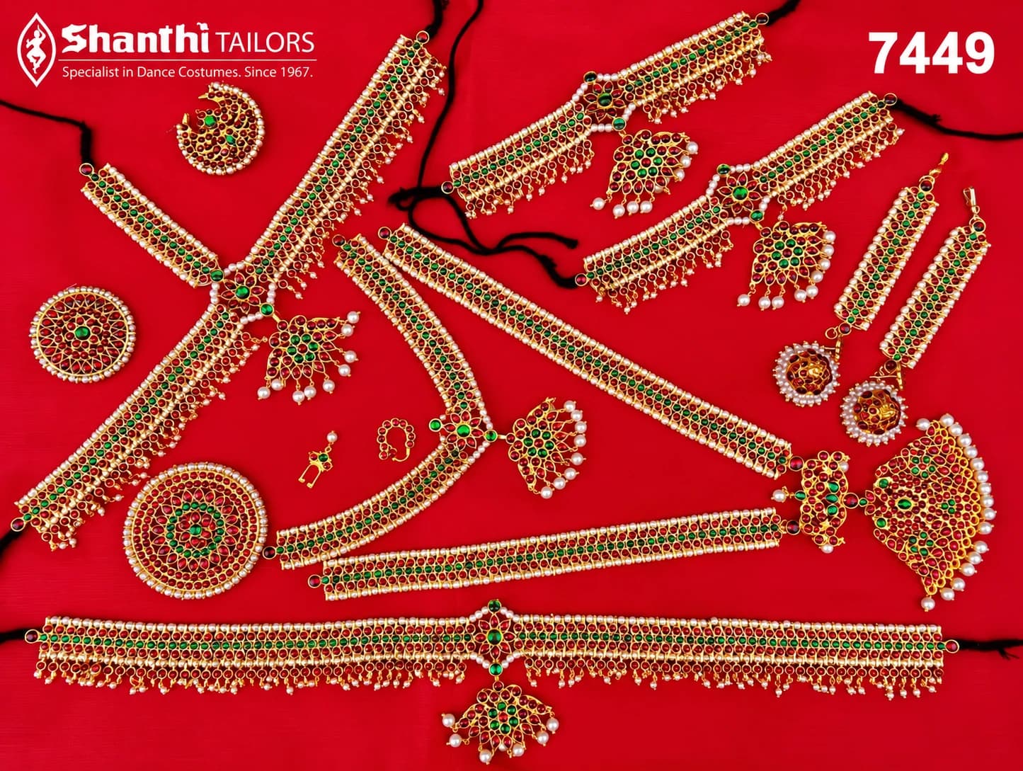 V shaped Imitation Dance Full SET  |Jewellery Set | 7449