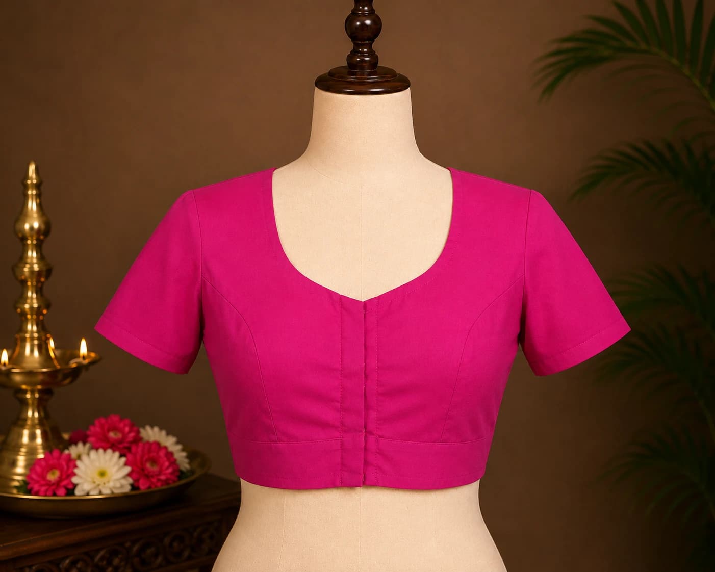 Readymade Cotton Blouse with Lining for Bharatanatyam | All Sizes - Dance Costumes