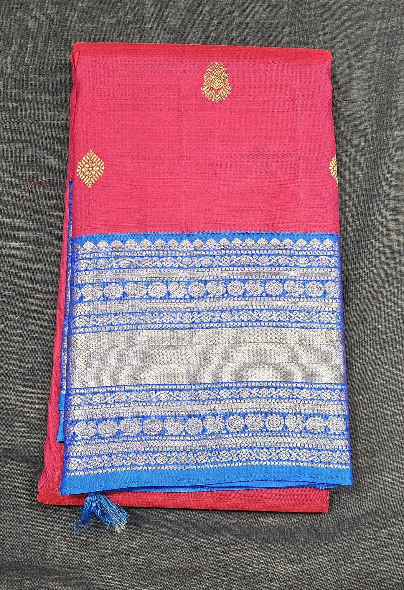 Red with Blue | Kanchipuram Silk Saree | Arangetram | SBS33