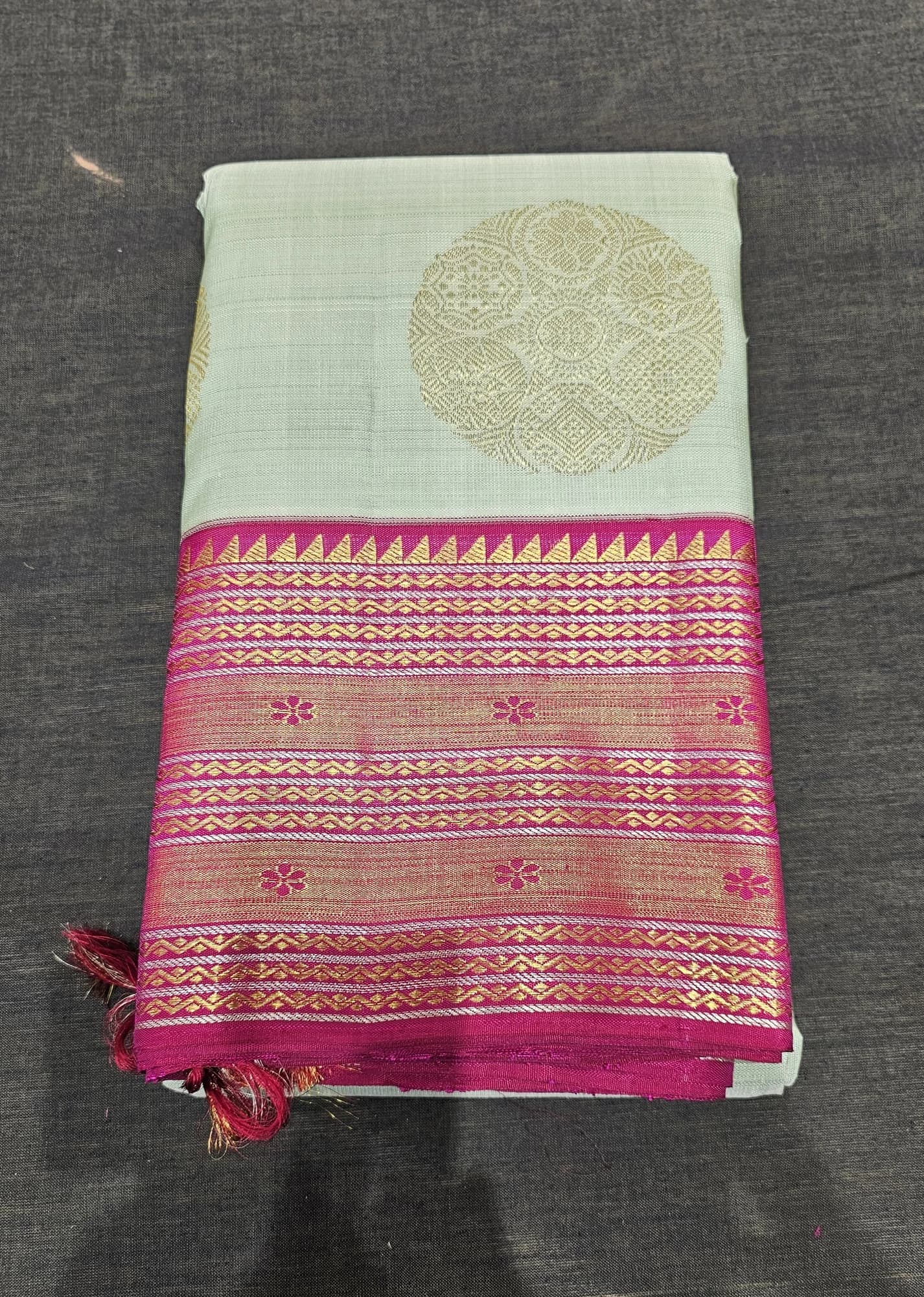 Pista Green w Majentha |  Kanchipuram Silk Saree | SBS48