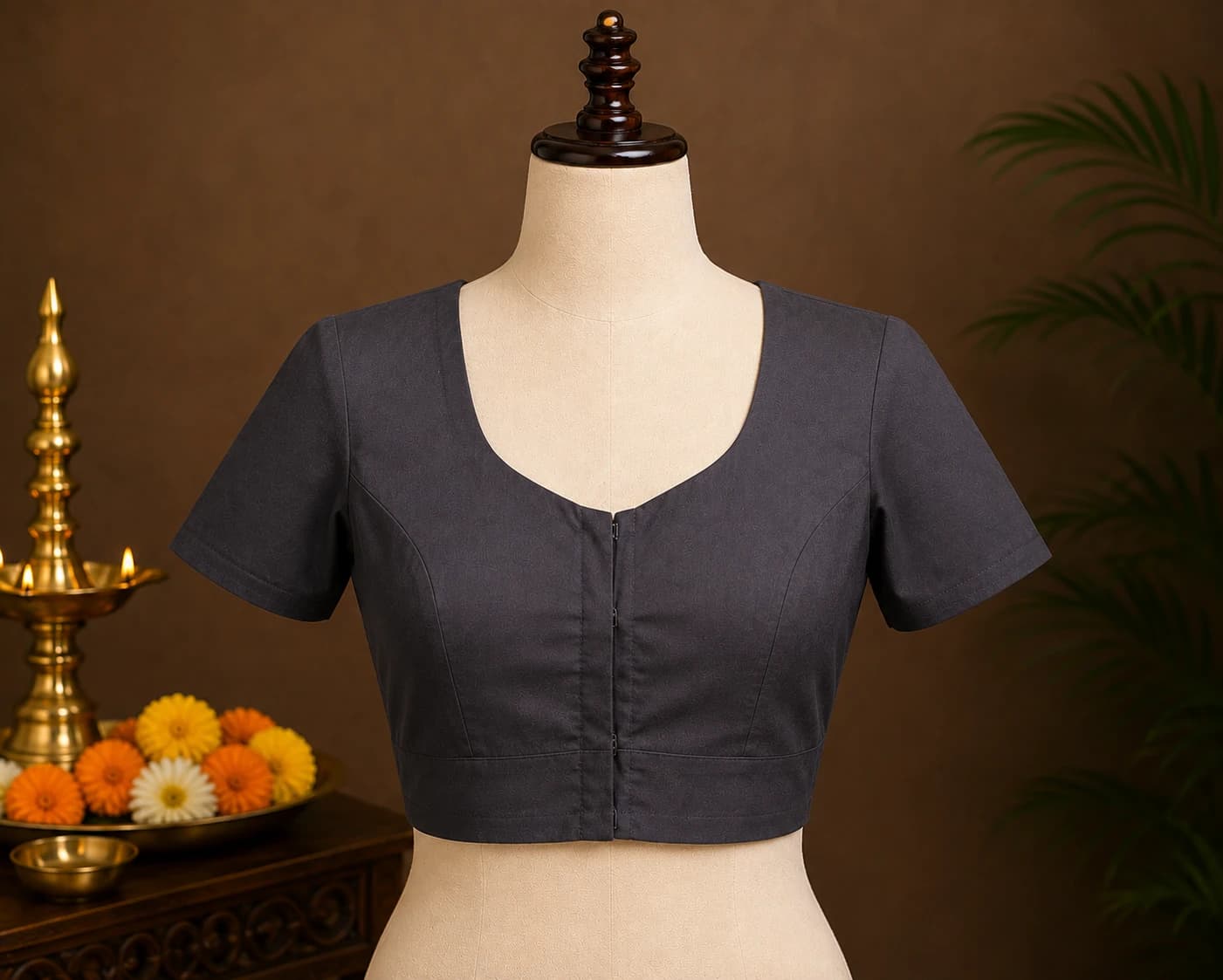 Readymade Cotton Blouse with Lining for Bharatanatyam | All Sizes - Dance Costumes