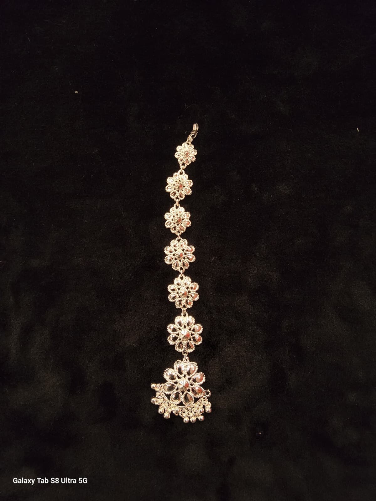 Odissi  Dance Jewellery | Flower Design Chutty - Jewelllery set