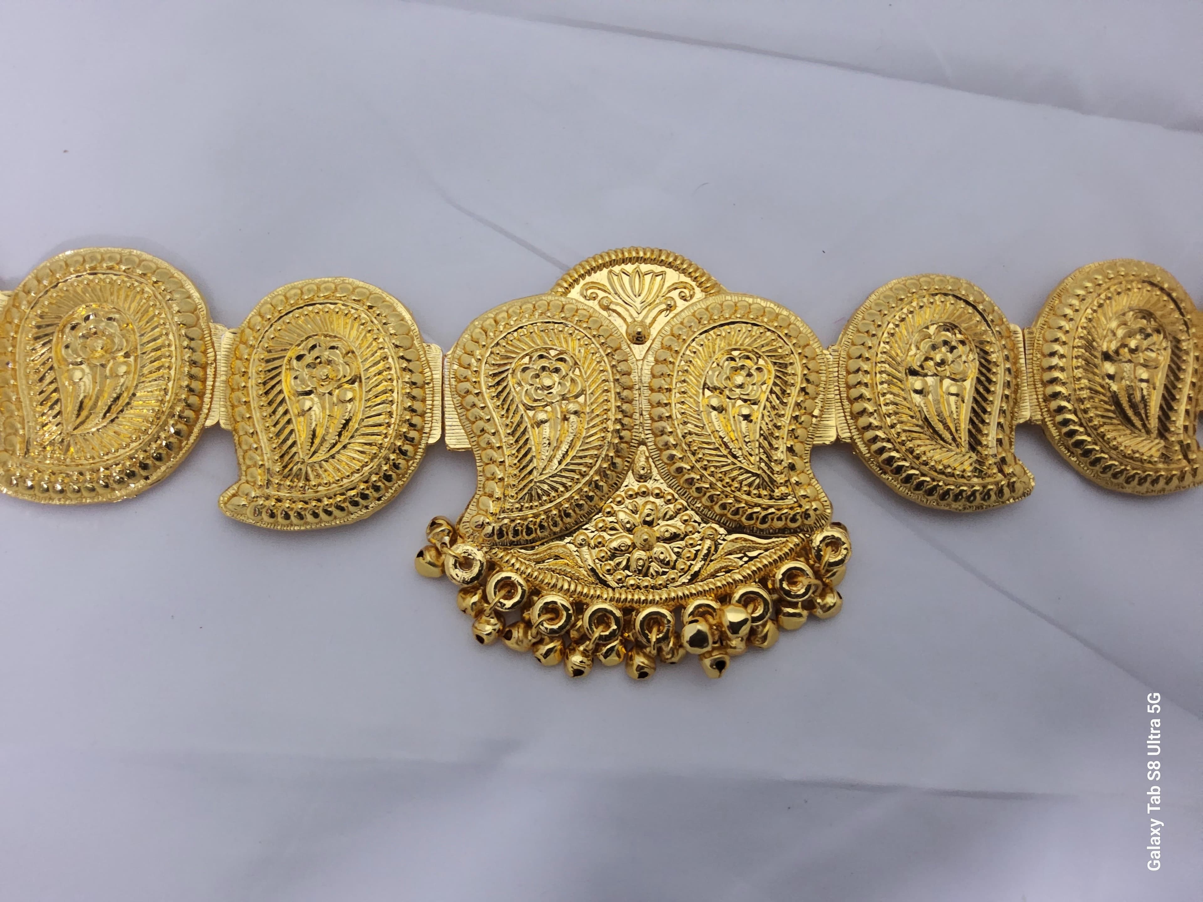Mango With Balls Belt. Bharatanatyam dance jewellery for performance.