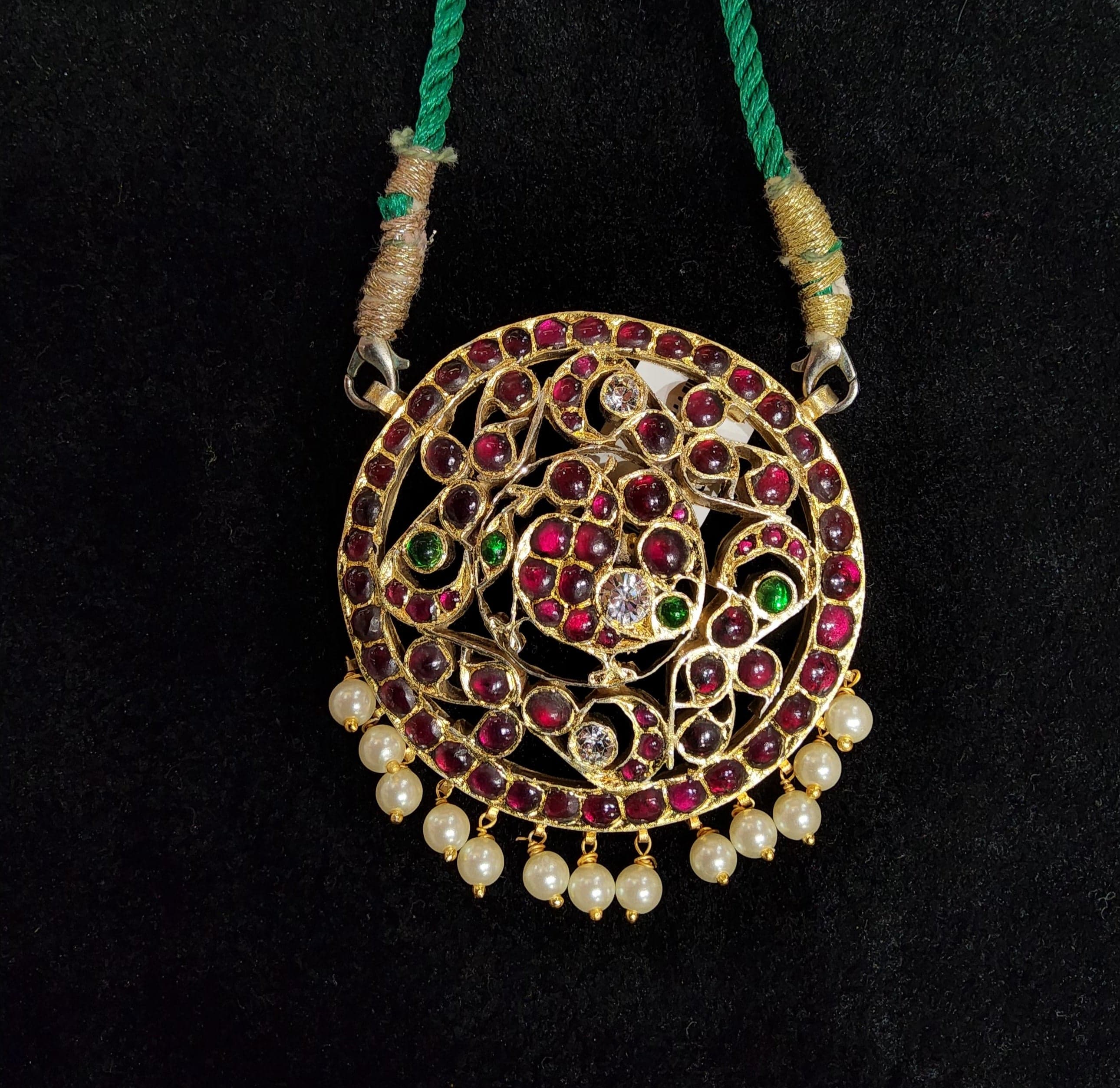 Exquisite 1/2 Rockodi Necklace - Traditional Bharatanatyam Jewelry