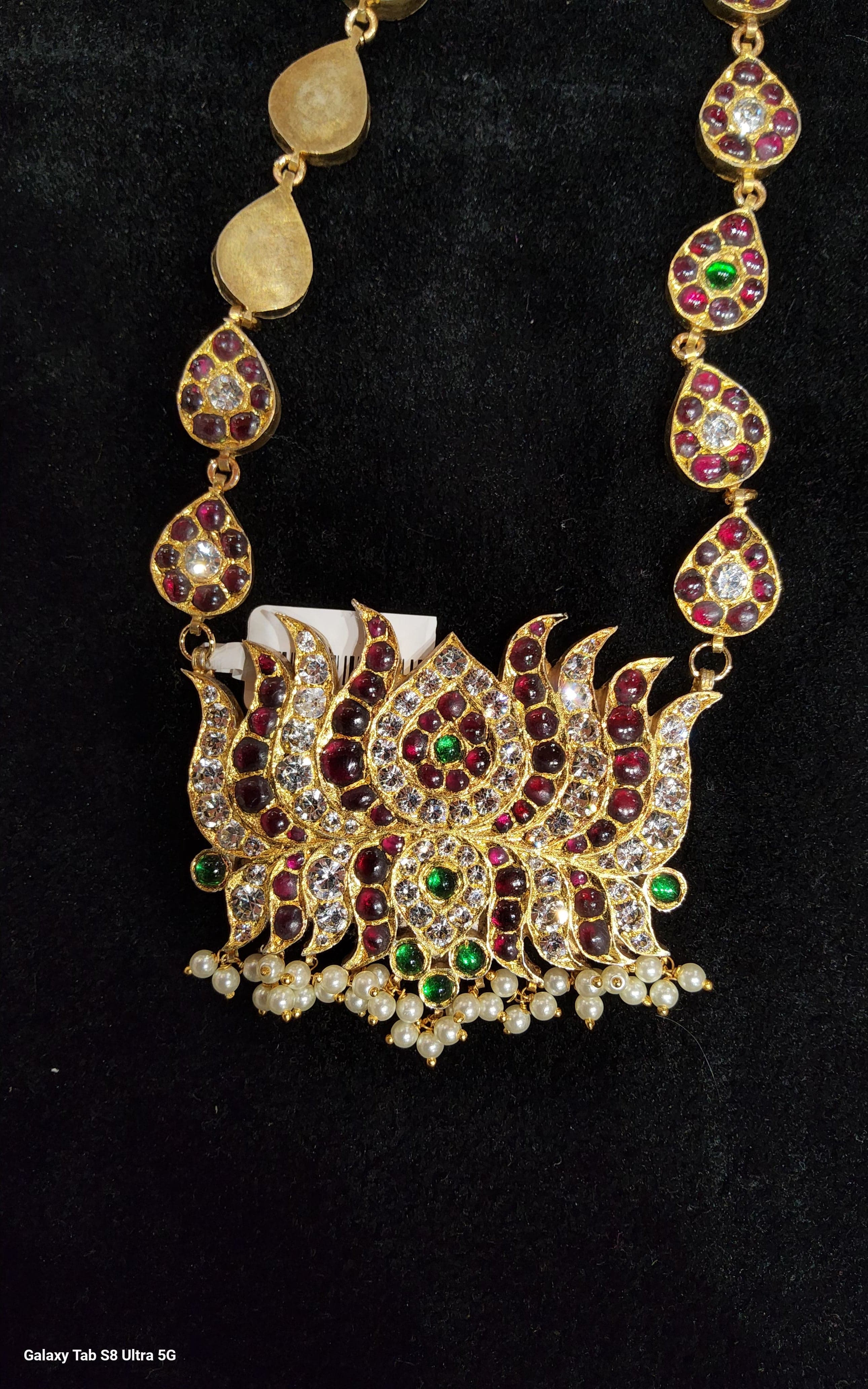 Lotus Dollar Temple Jewellery - Shanthitailors Original Design