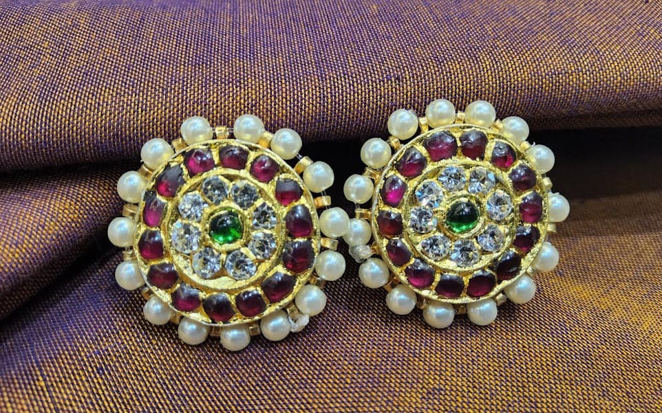 STUD | 2 LINE | TEMPLE JEWELLERY