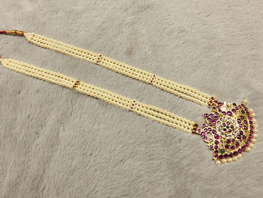 PEARL HARAM WITH PADAKAM | COPPER | MARGAM | NJ046