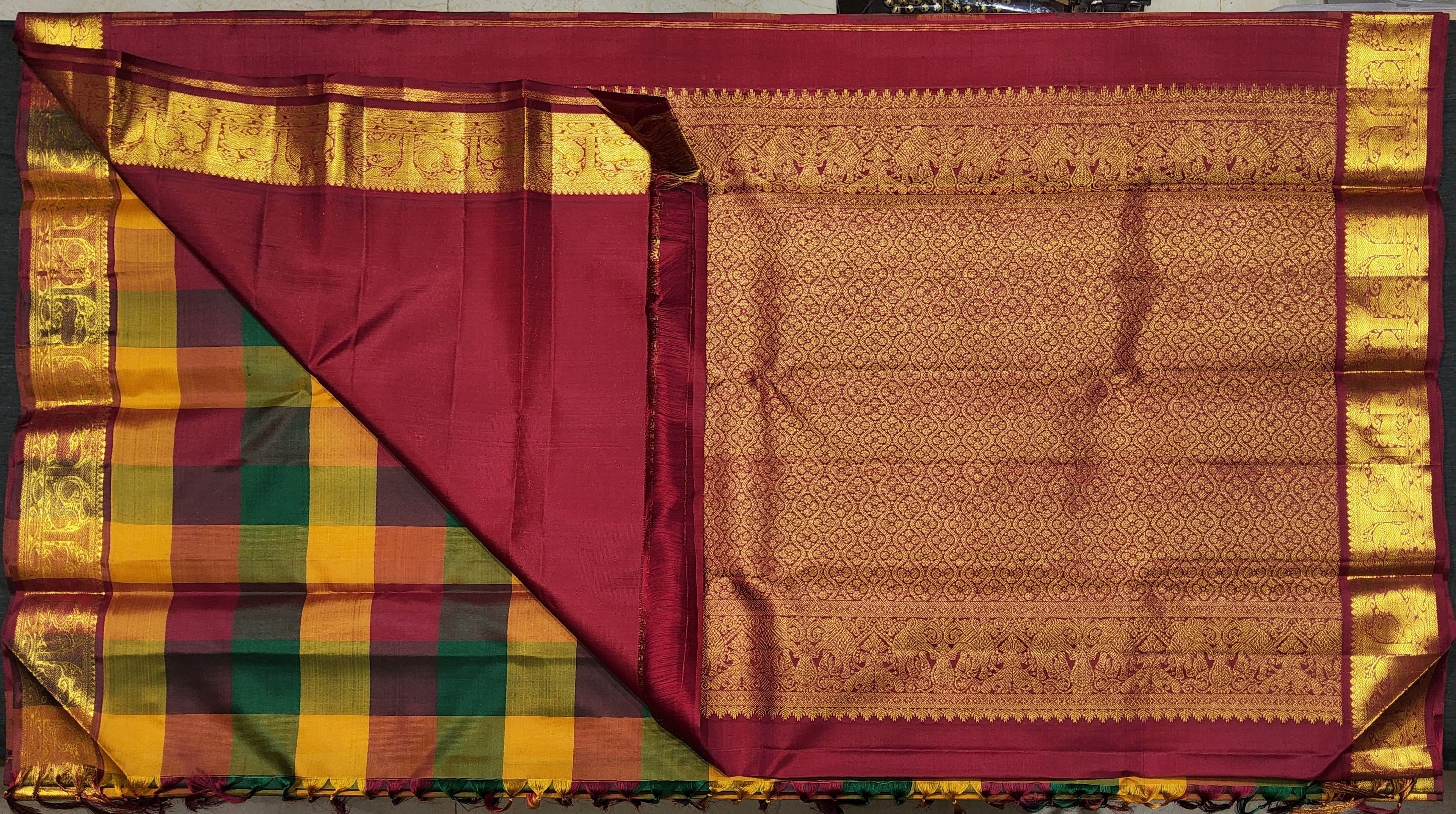 Traditional Indian saree for dance and special occasions.