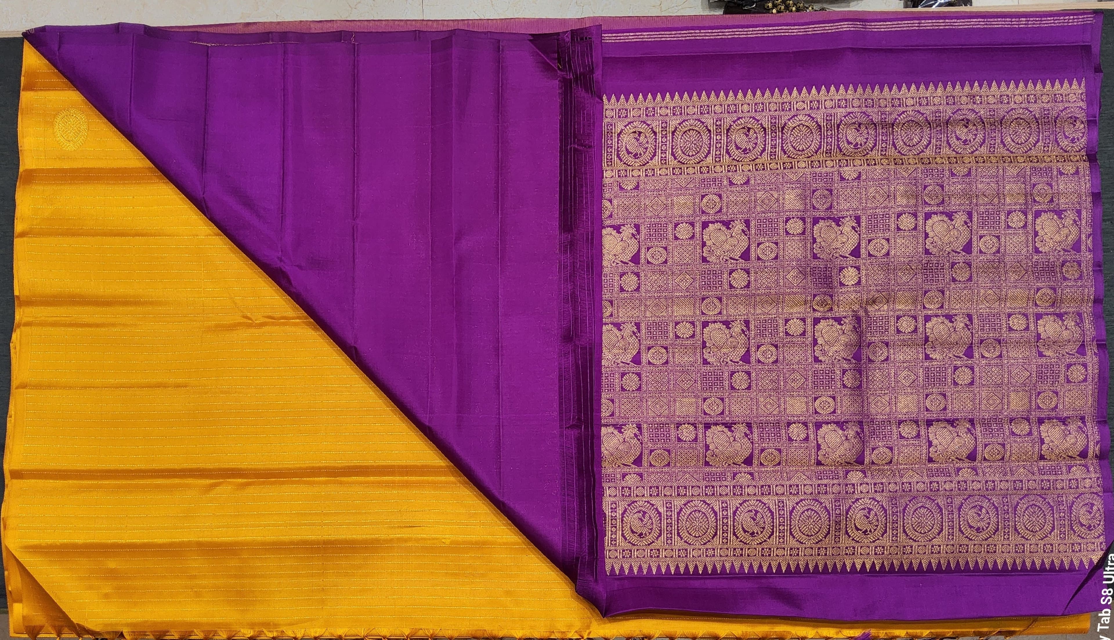 Bharatanatyam Dancer in Elegant Kanchipuram Silk Saree