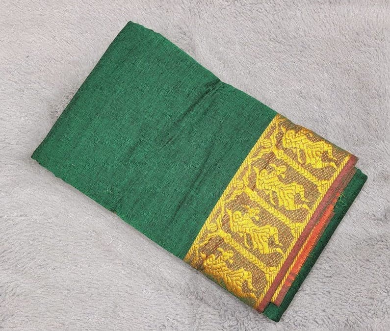 Dance practice saree, Dancing Doll collection, close-up of fabric texture.