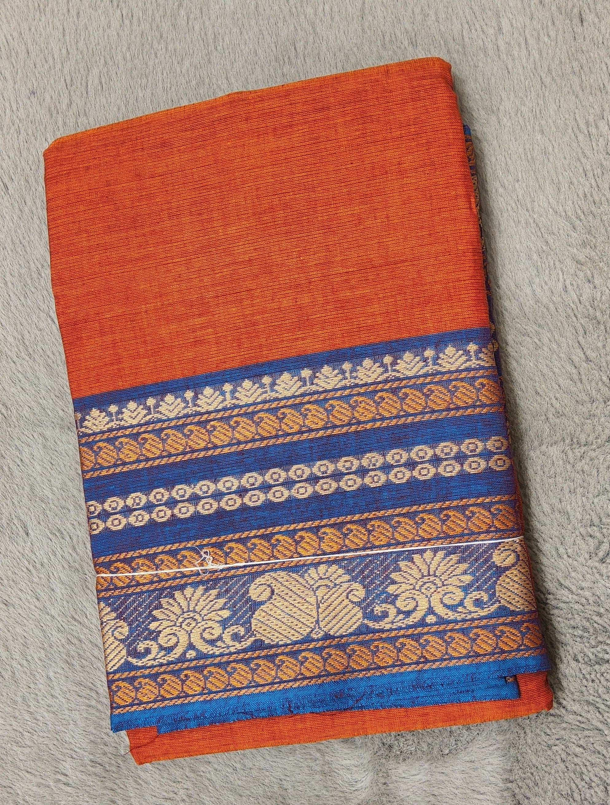 Cotton dance practice saree, mango border detail. New collection for dance costumes.
