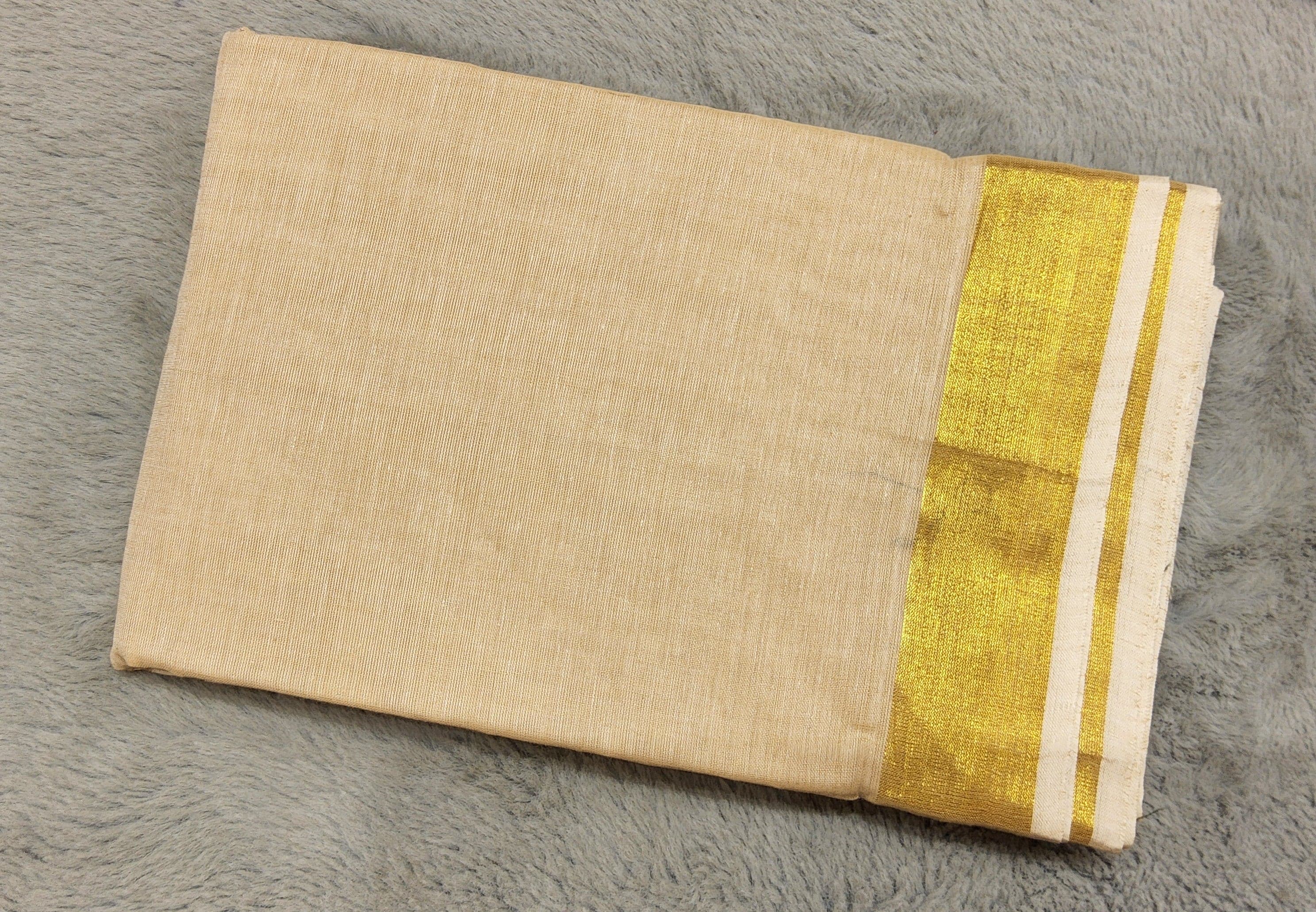Zari border cotton practice saree, ideal for comfortable dance rehearsals.