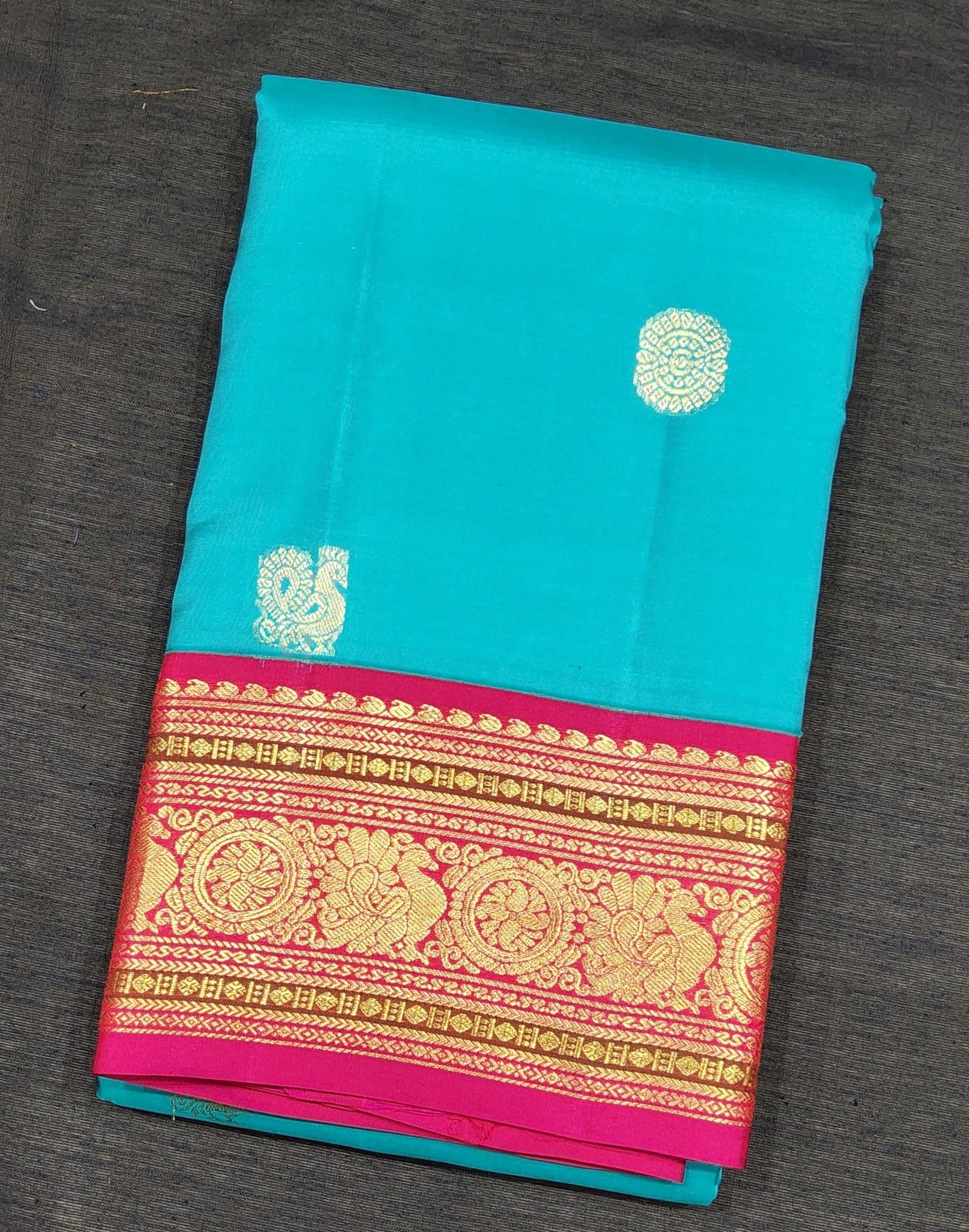 Blue with Pink | Kanchipuram Silk Saree | Arangetram | SP505