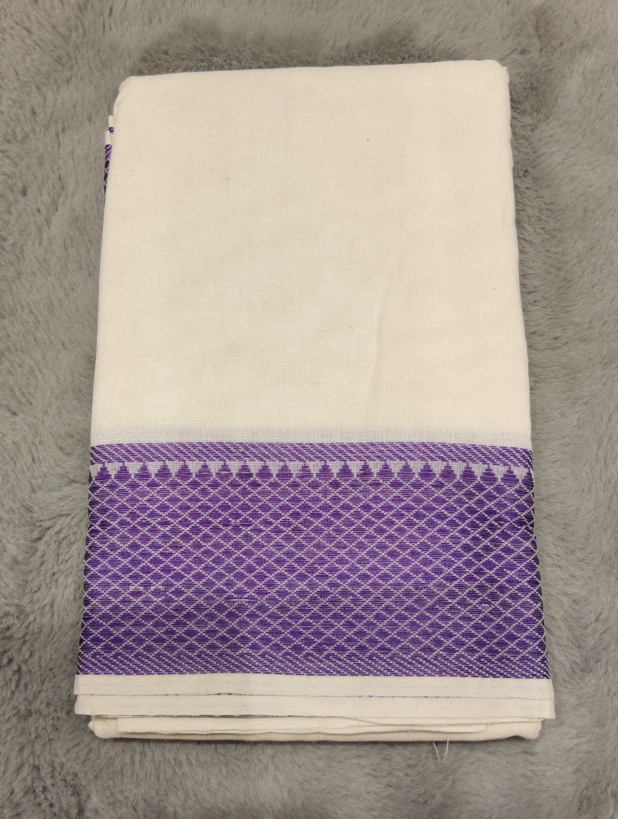 Practice Saree | White Border - Image 2