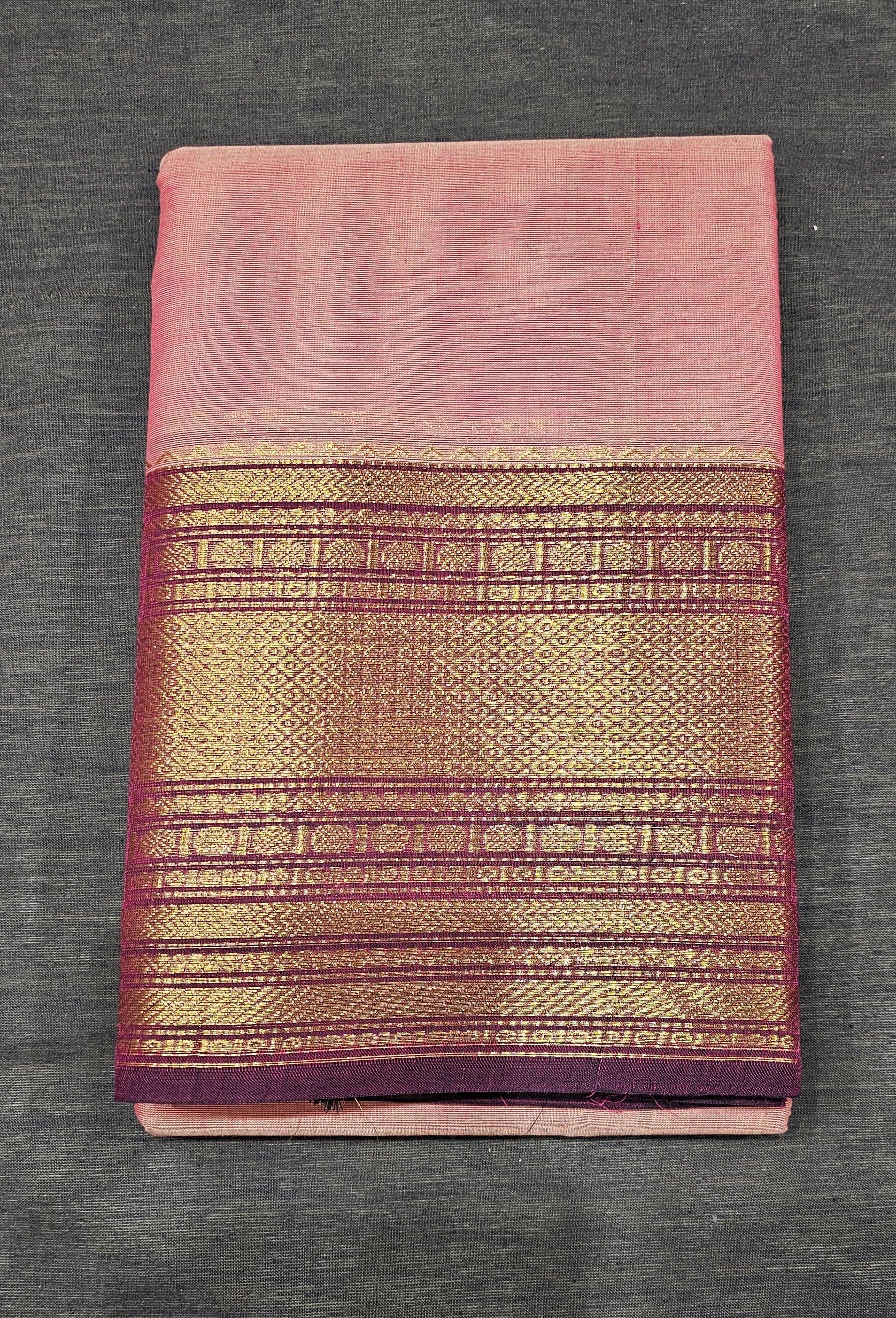 Readymade Cotton Full Saree | Bharatanatyam & Kuchipudi - Image 3