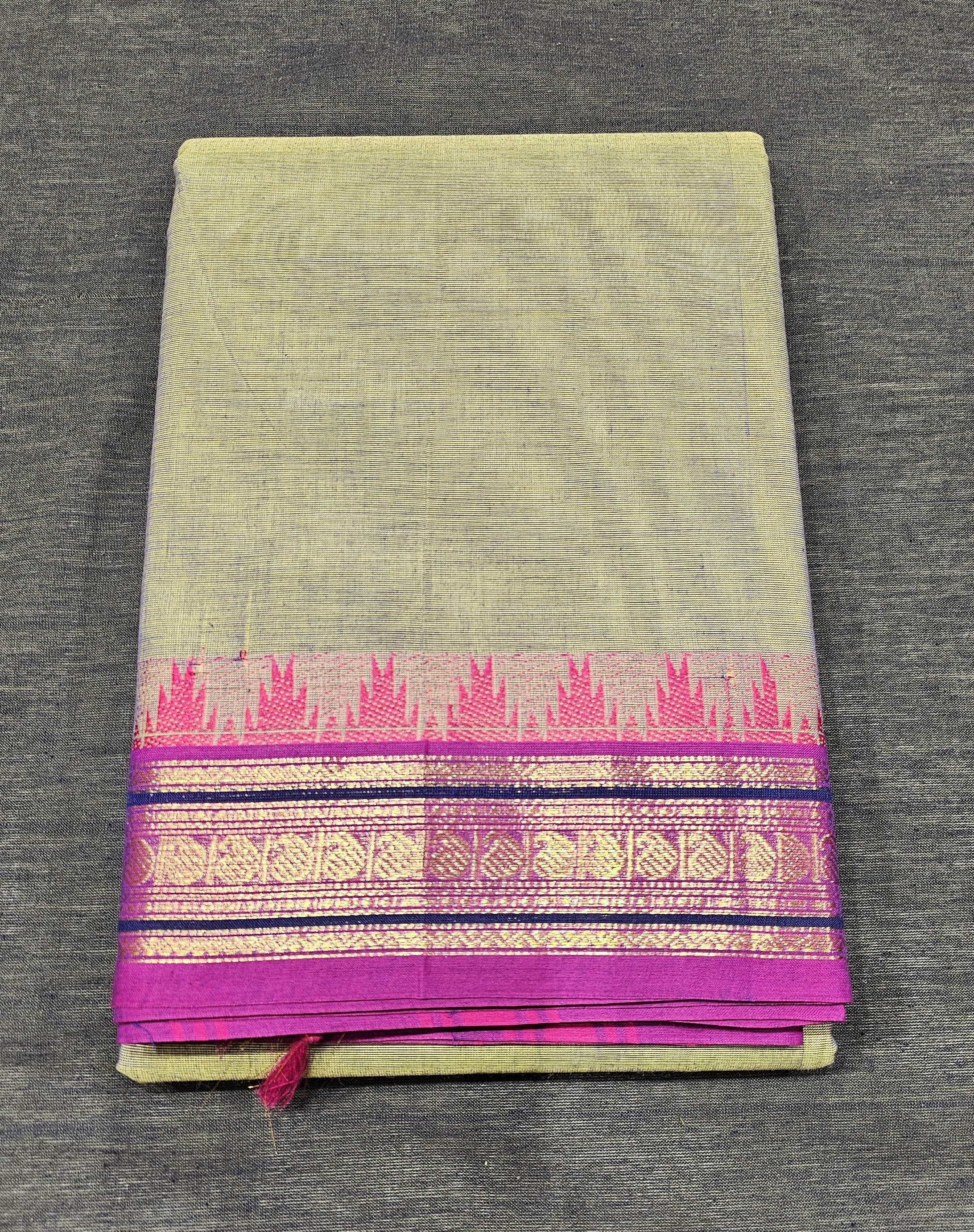 Readymade Cotton Full Saree | Bharatanatyam & Kuchipudi - Image 4