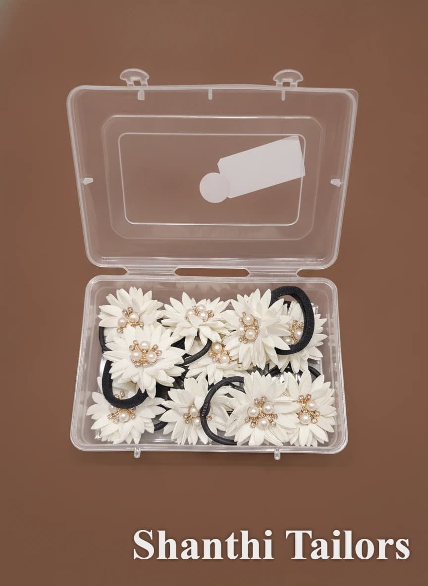Flower Rubber Band | 25 pcs in a Box | Shanthitailors