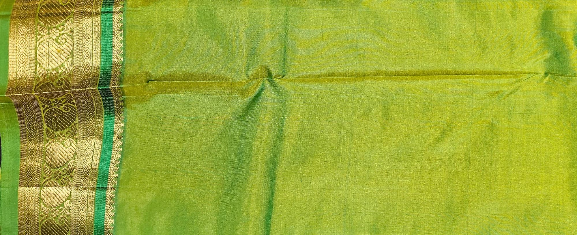 Purple w Green | Dharmavaram Silk Saree
