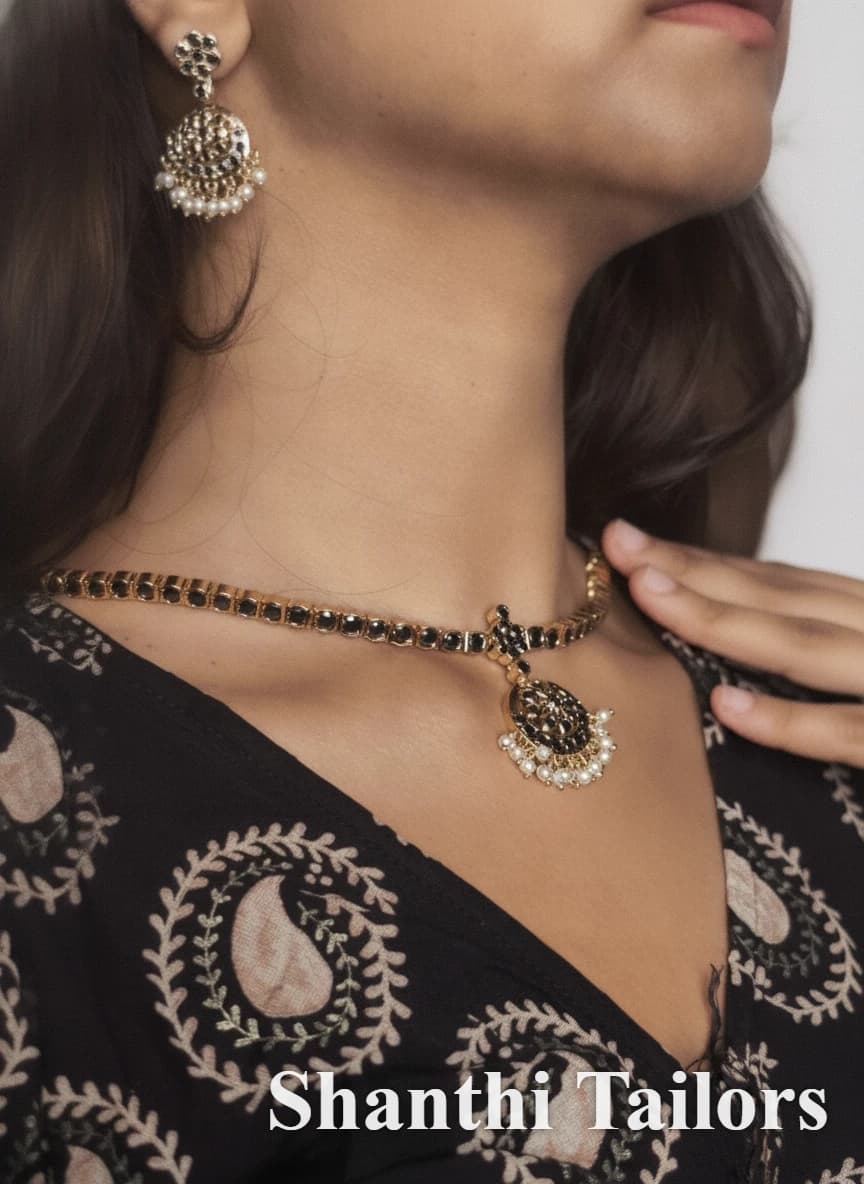 Choker with Earrings | Copper Jewellery
