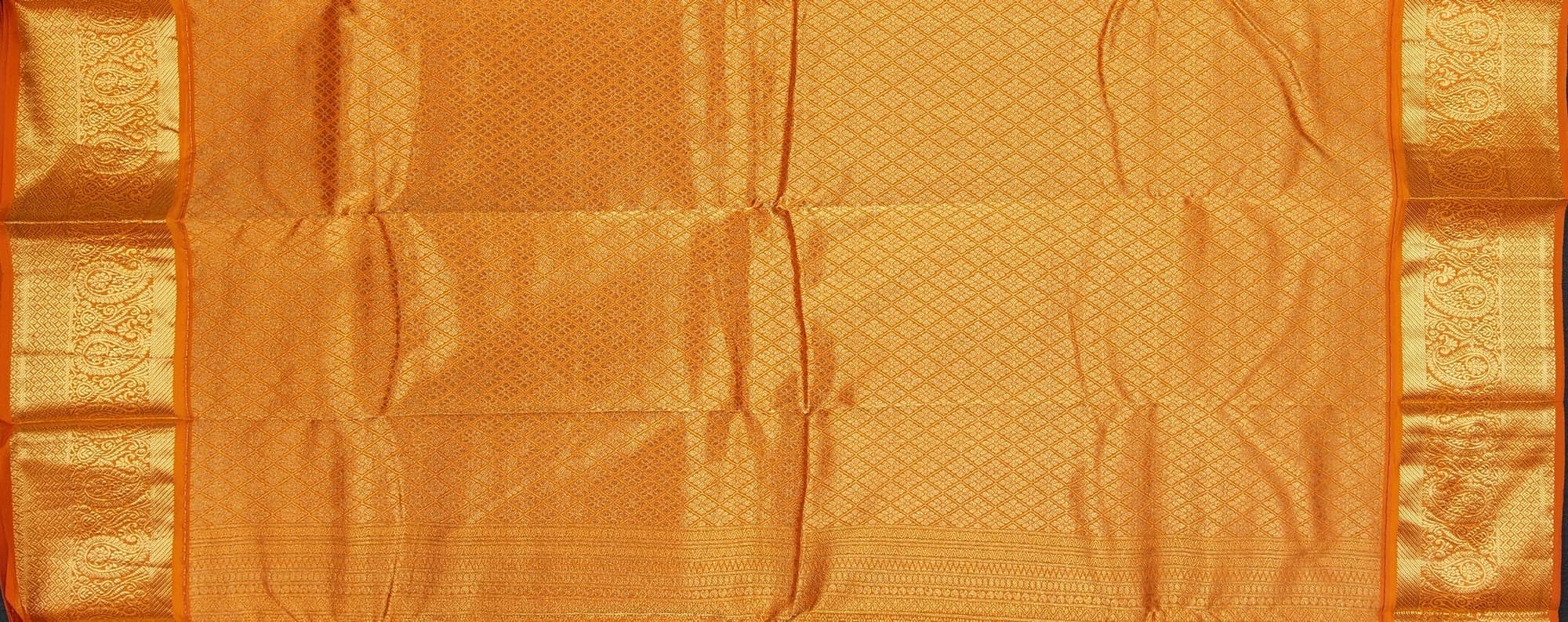 Green with Orange | Silk Saree | STPL49