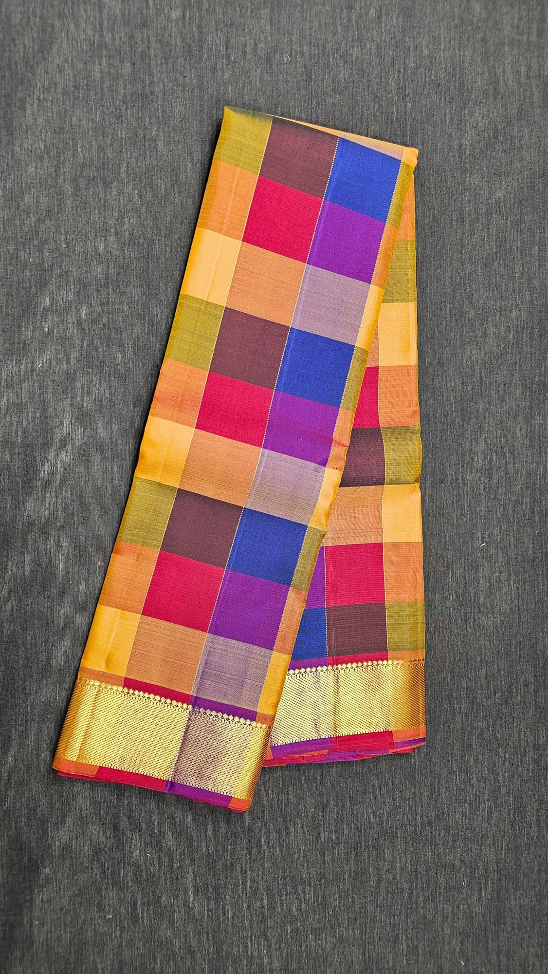 Checked Saree | Kanchipuram Silk Saree | Arangetram | SBS38