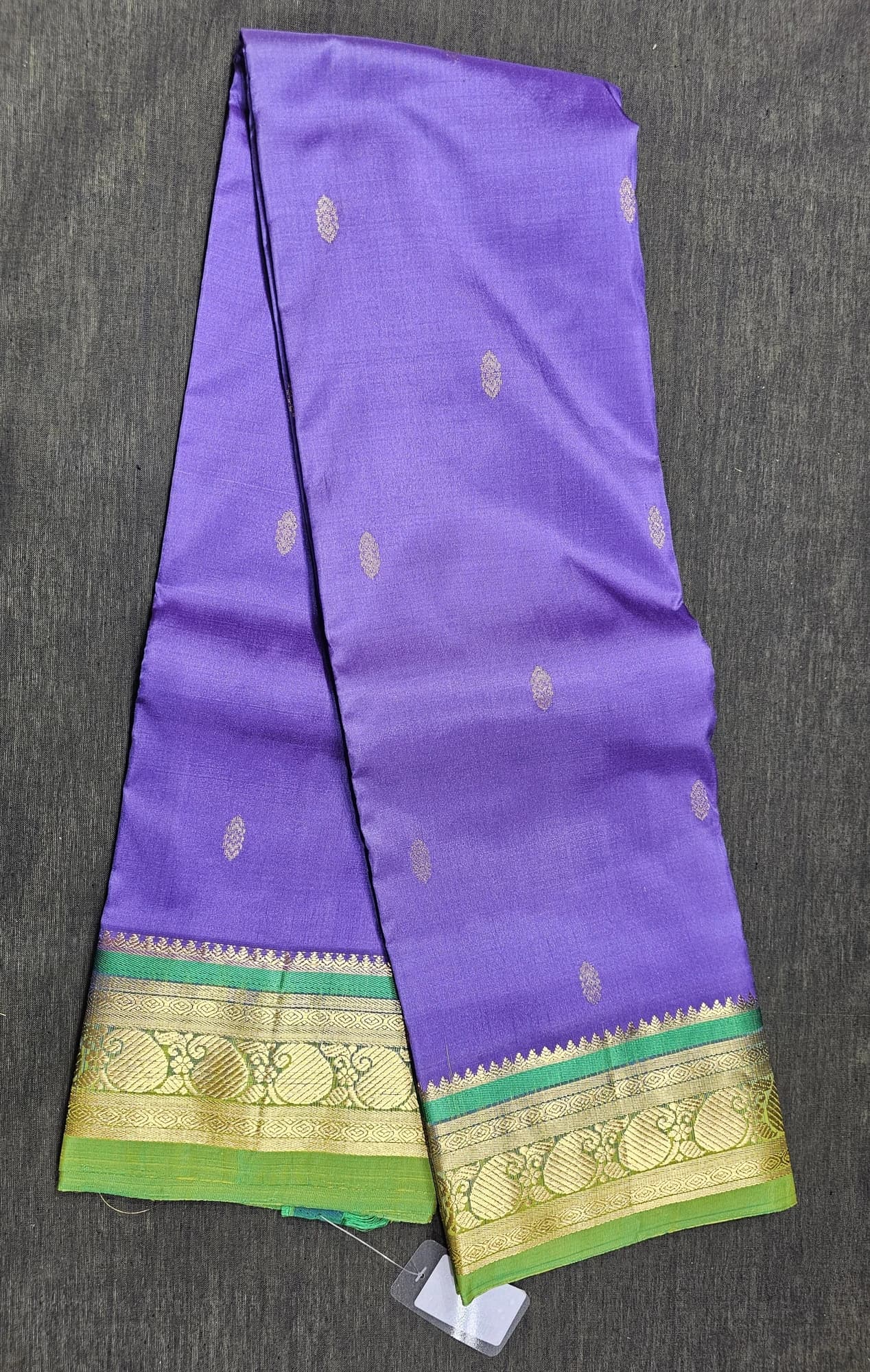 Purple w Green | Dharmavaram Silk Saree