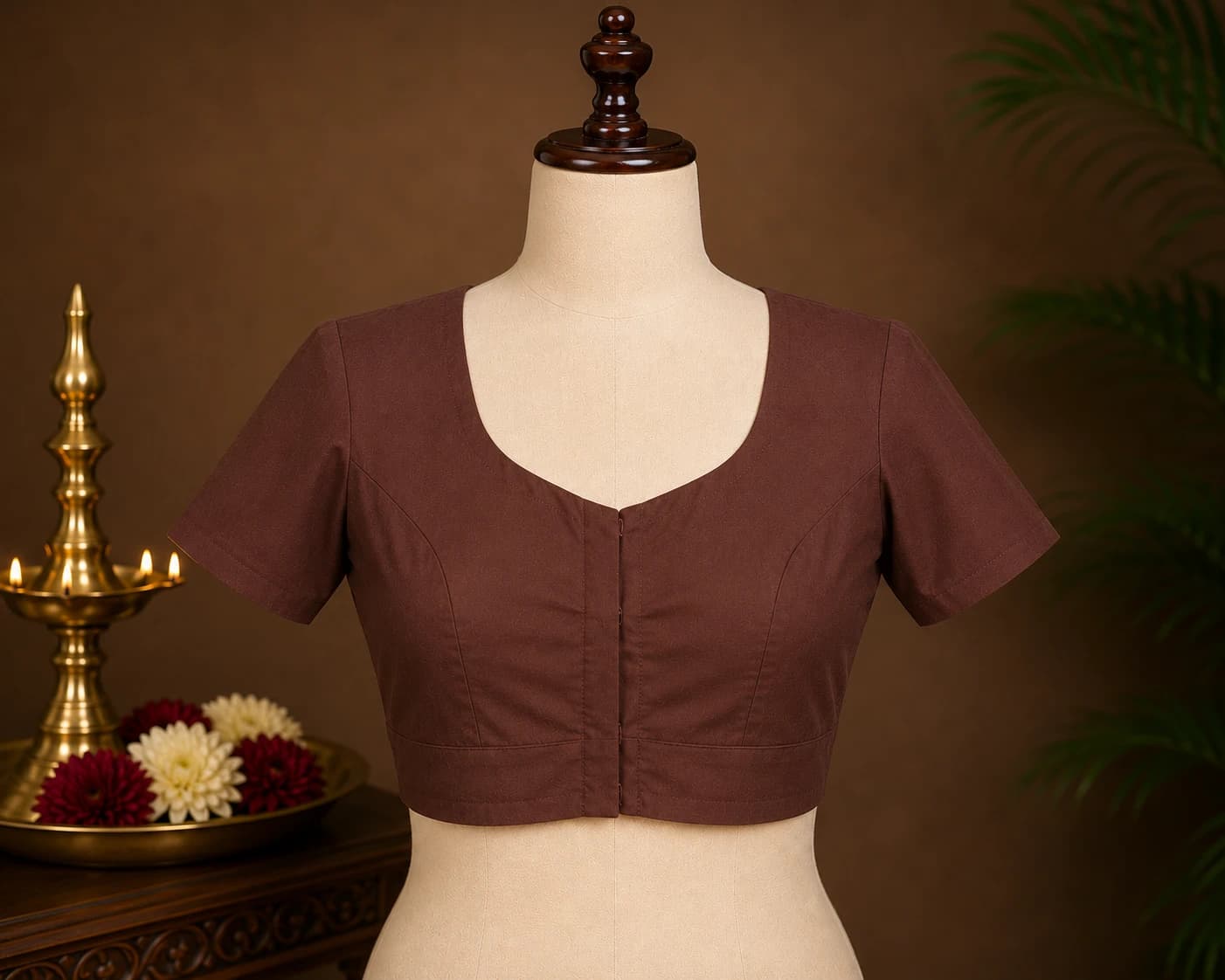 Readymade Cotton Blouse with Lining for Bharatanatyam | All Sizes - Dance Costumes