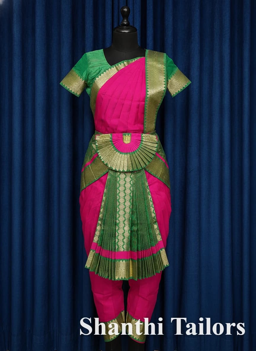 Pink with Green | Readymade Pant Costume | Bharatnatyam