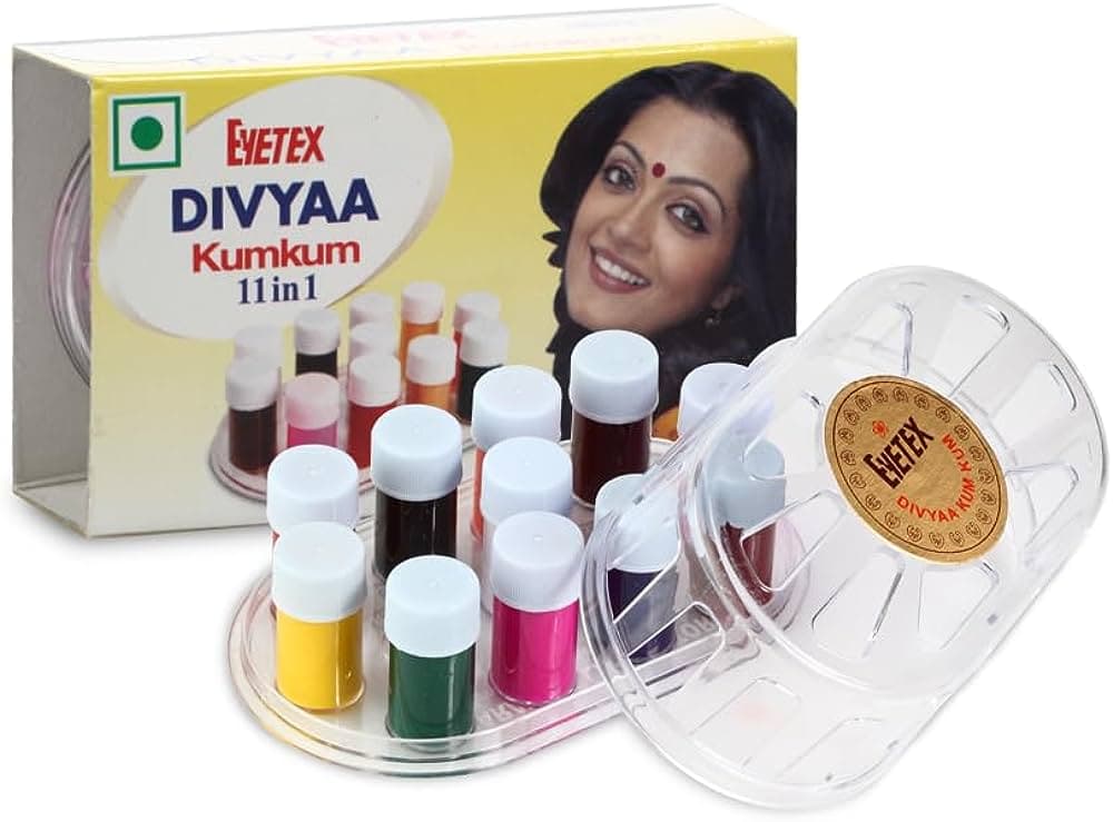 Bharatanatyam Makeup - Kumkum 11 in 1 Vibrant Colors, Shanthitailors