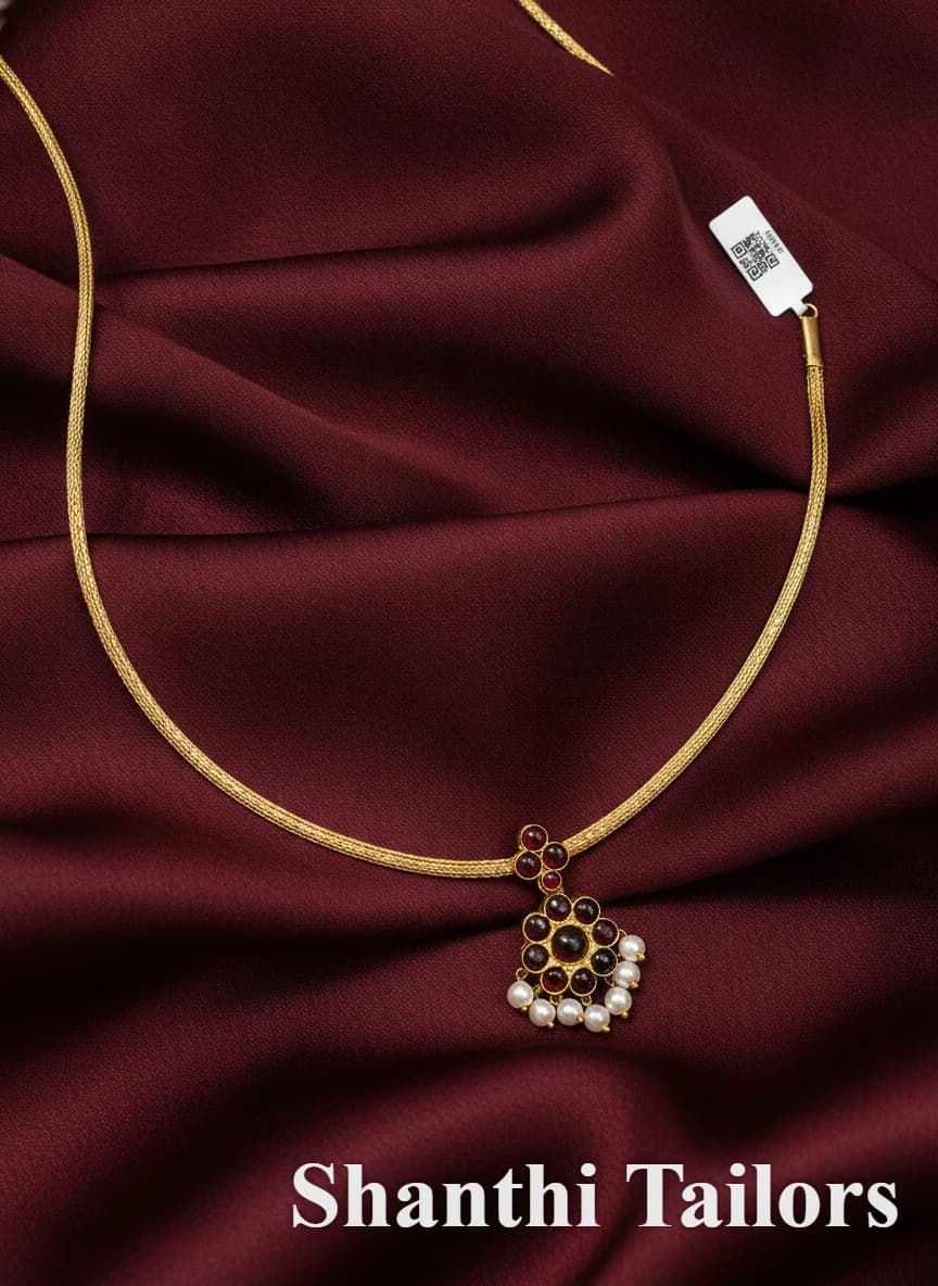 Flower Attigai  | Choker |  Original temple jewellery | TJDU4