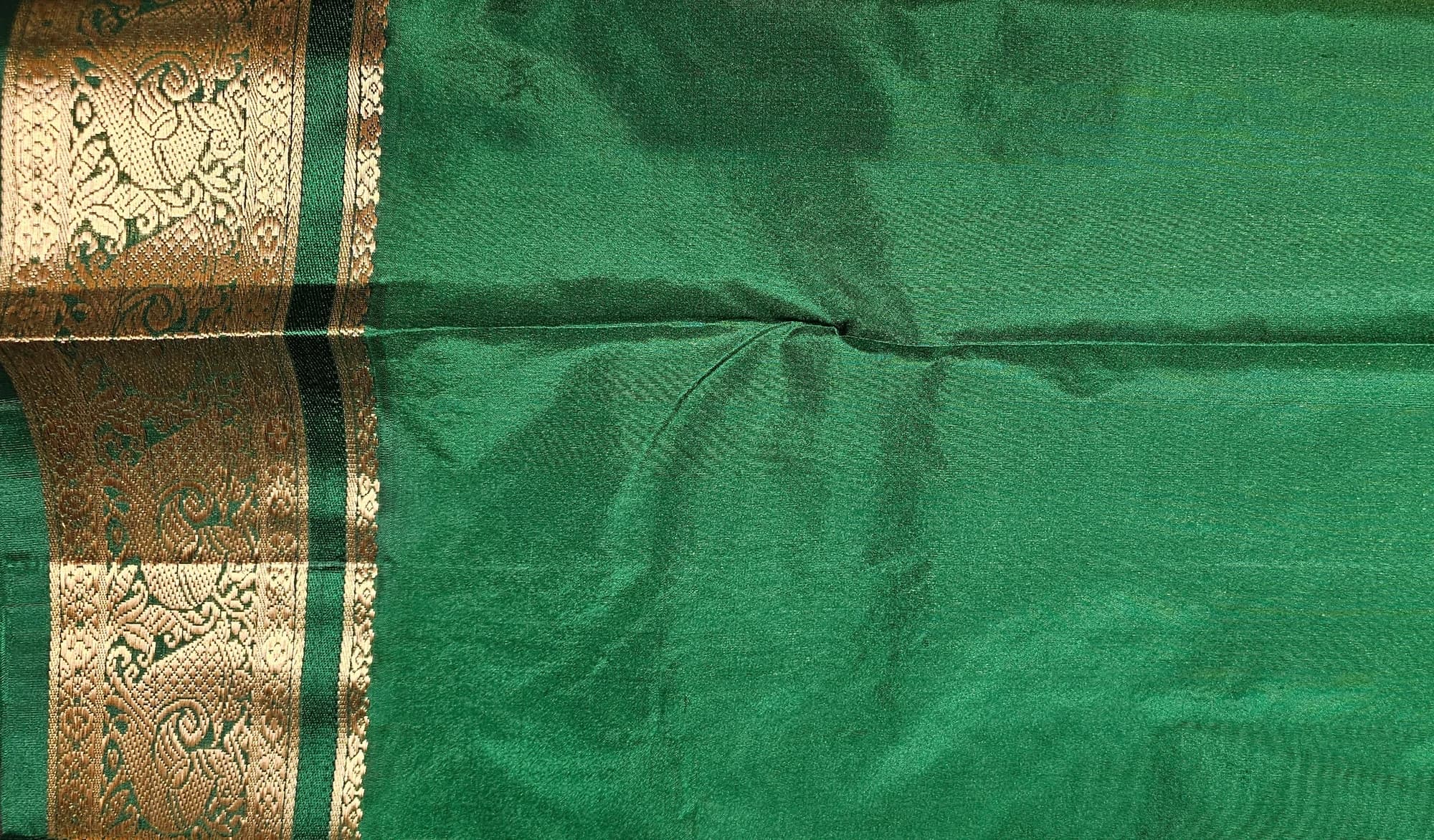 Mustard w Green | Dharmavaram Silk Saree