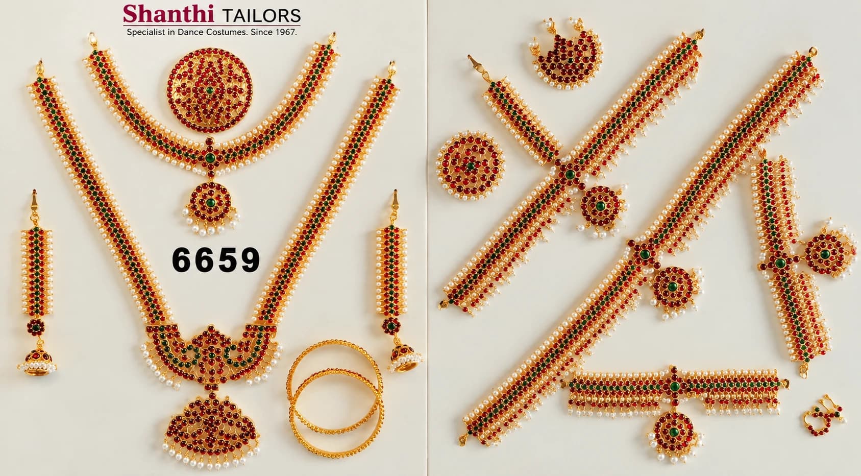 V shaped Imitation Dance Full SET  | Imitation | Jewellery Set | 6659