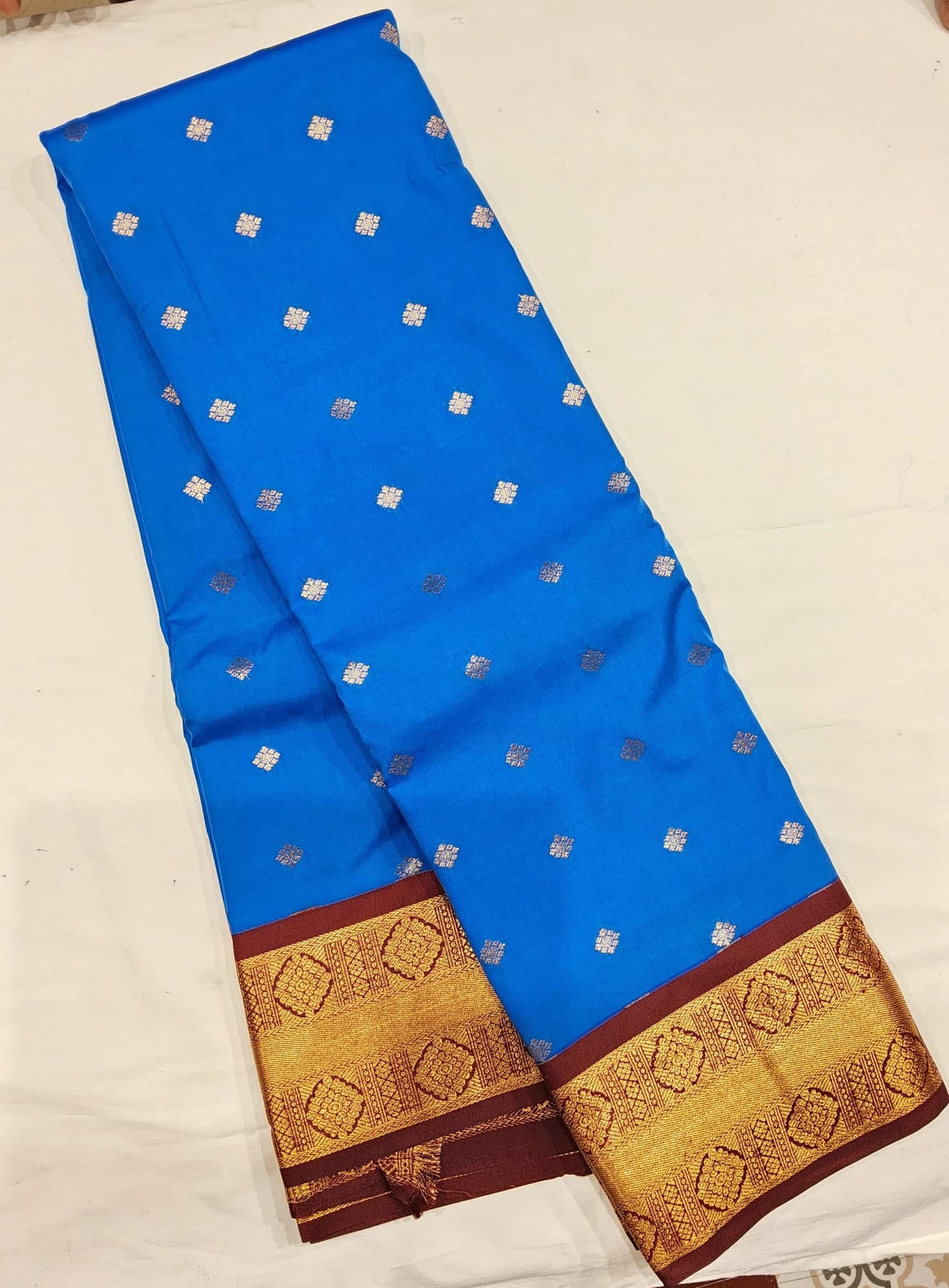 Dark Blue W Maroon | Margam Saree