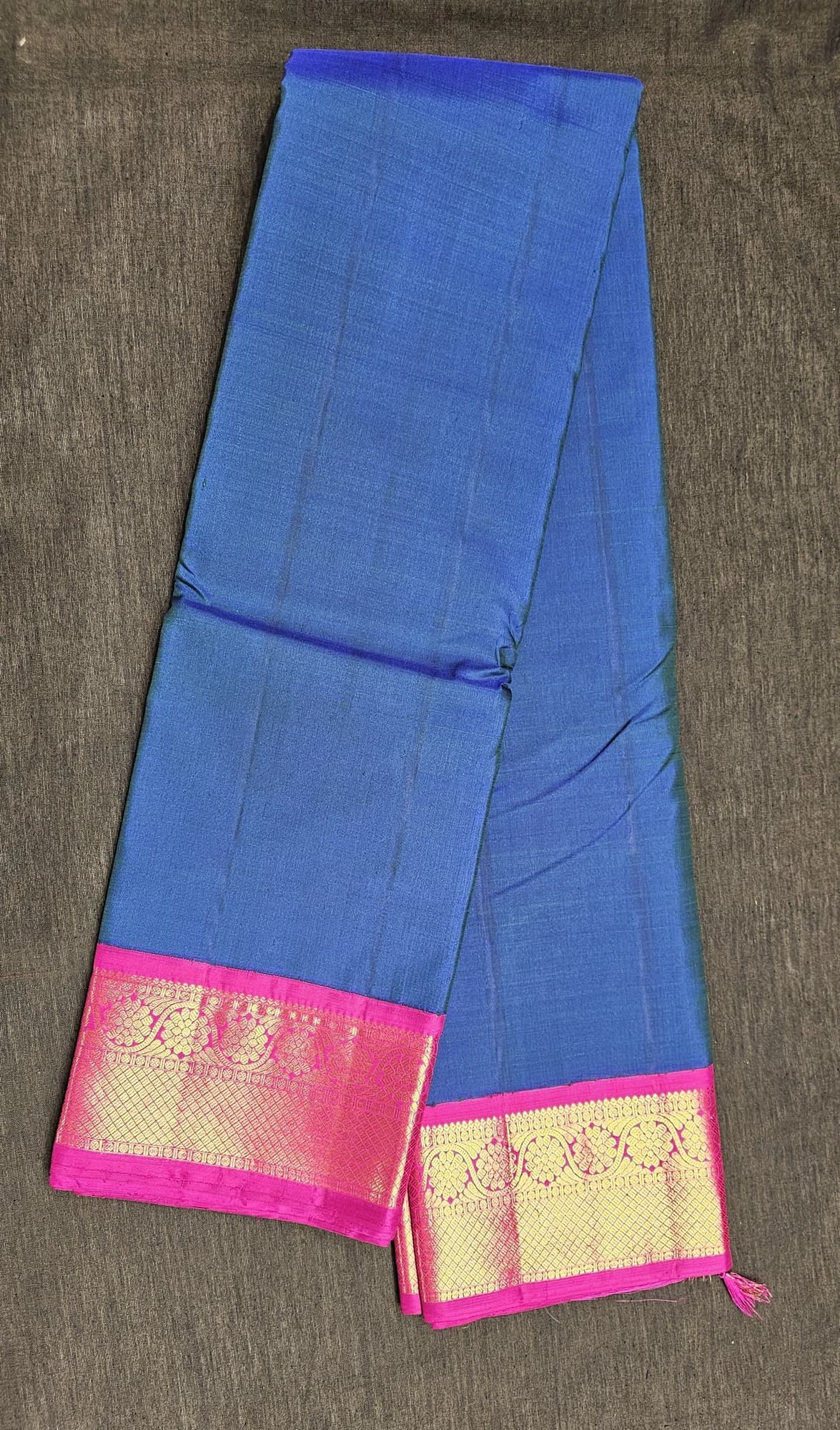 Peacock Blue with Pink | Kanchipuram Silk Saree | Arangetram | SV03