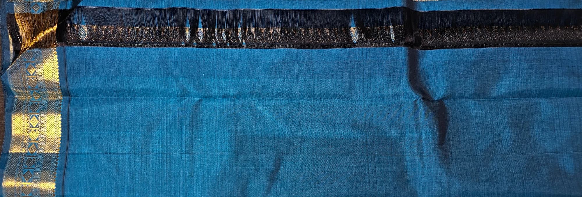 Off White with Blue | Kanchipuram Silk Saree | Arangetram | SBS36
