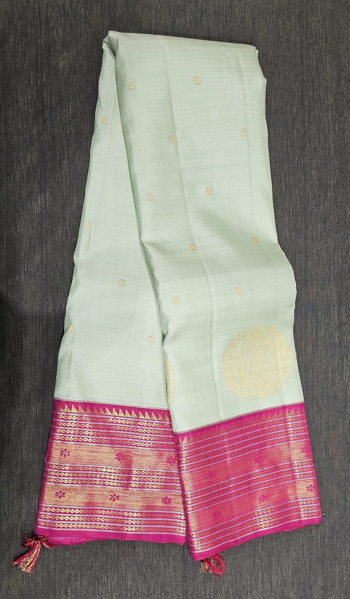 Pista Green w Majentha |  Kanchipuram Silk Saree | SBS48