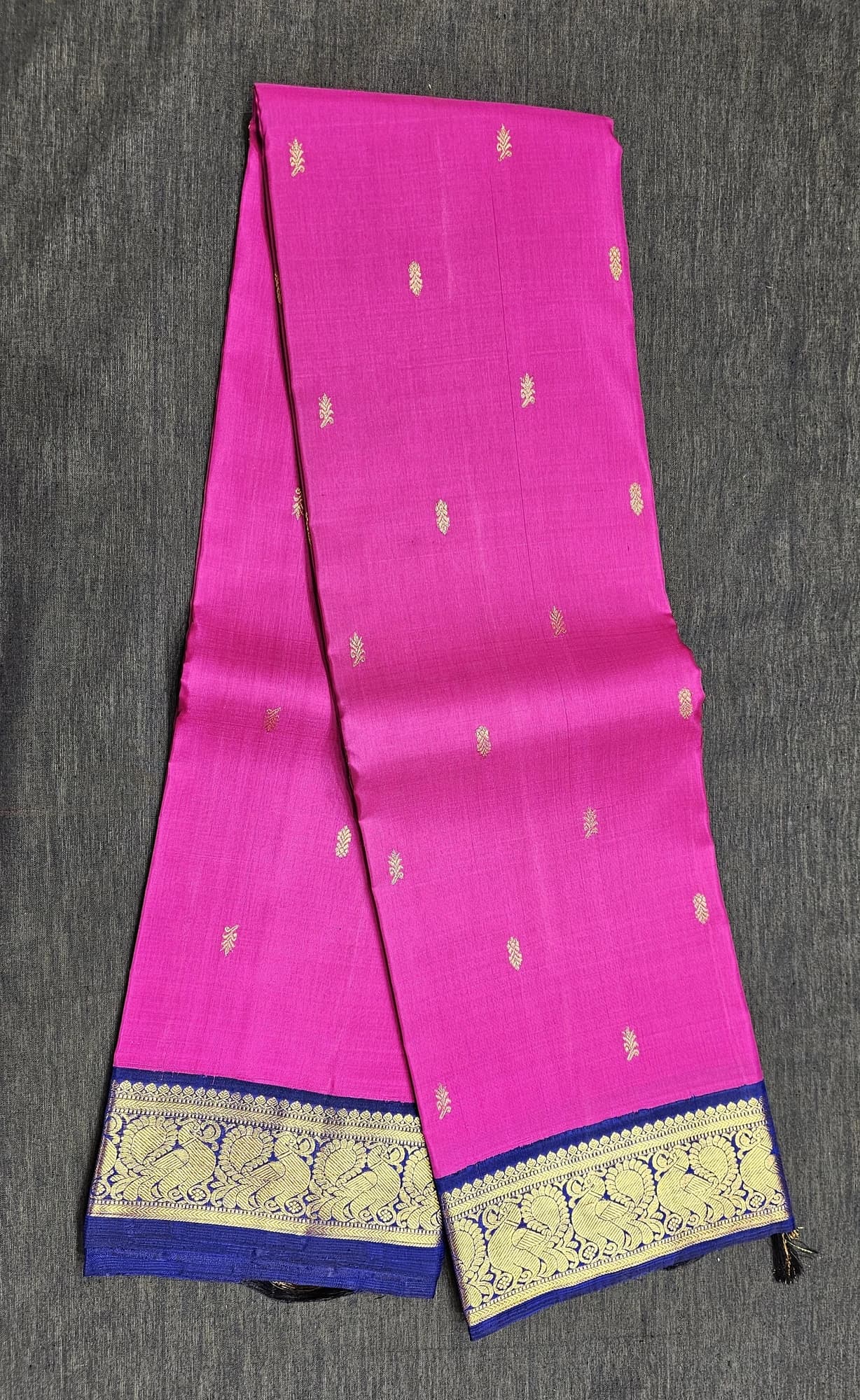 Pink with Navy Blue | Kanchipuram Silk Saree | Arangetram | SV01
