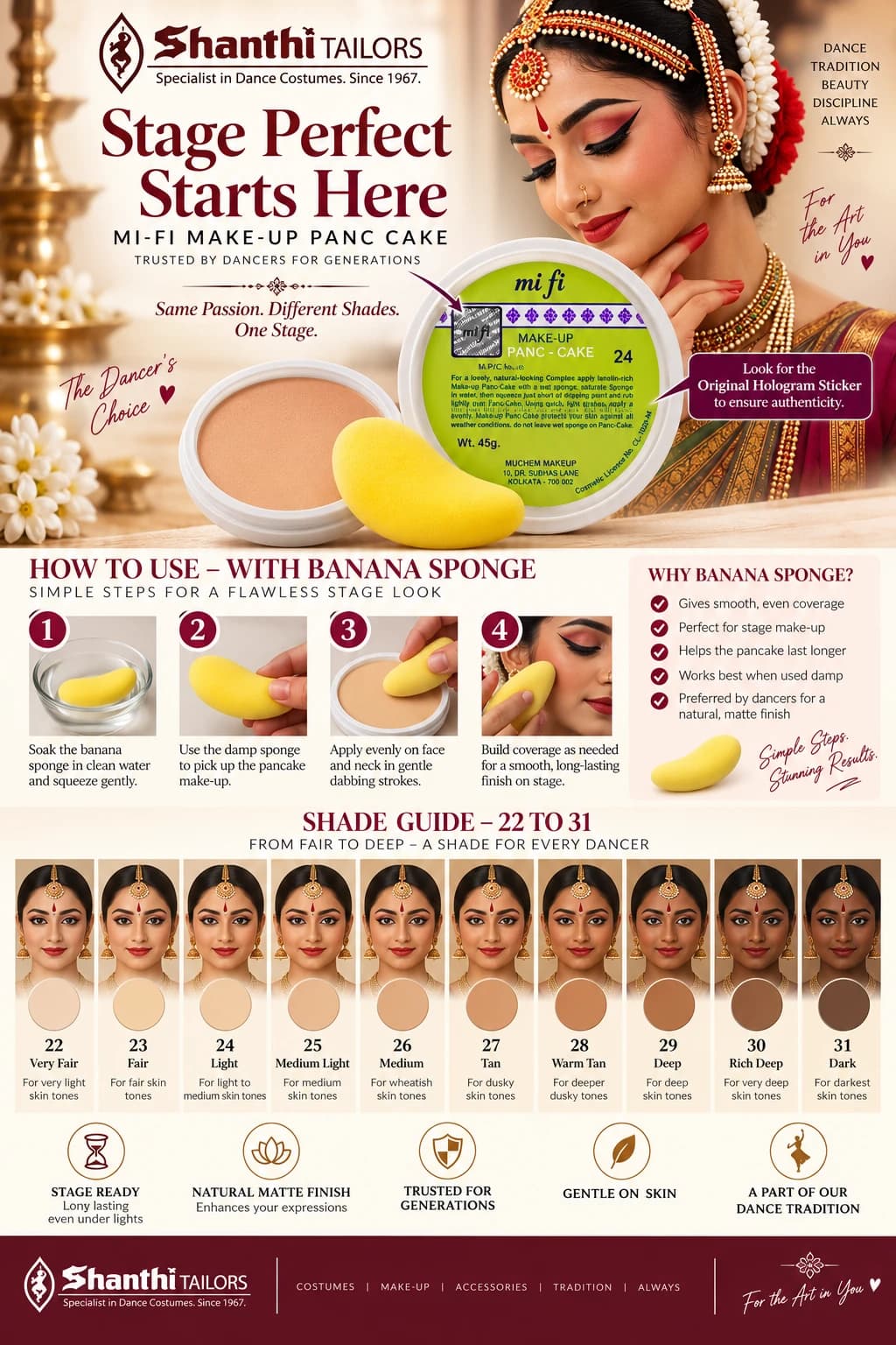 How to choose Mifi Pancake for Dance Makeup