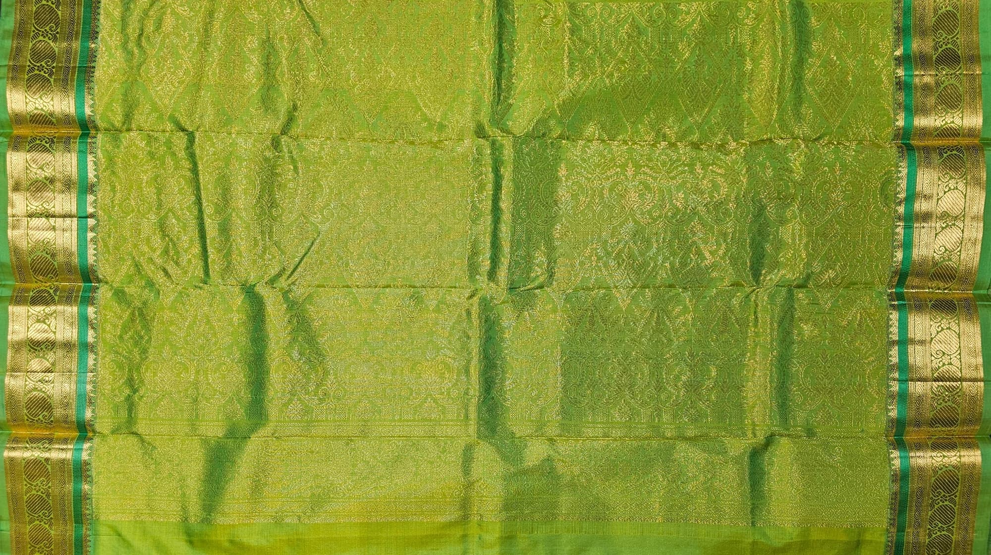 Purple w Green | Dharmavaram Silk Saree