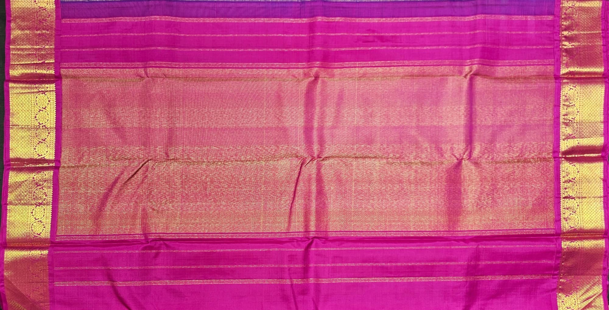 Peacock Blue with Pink | Kanchipuram Silk Saree | Arangetram | SV03