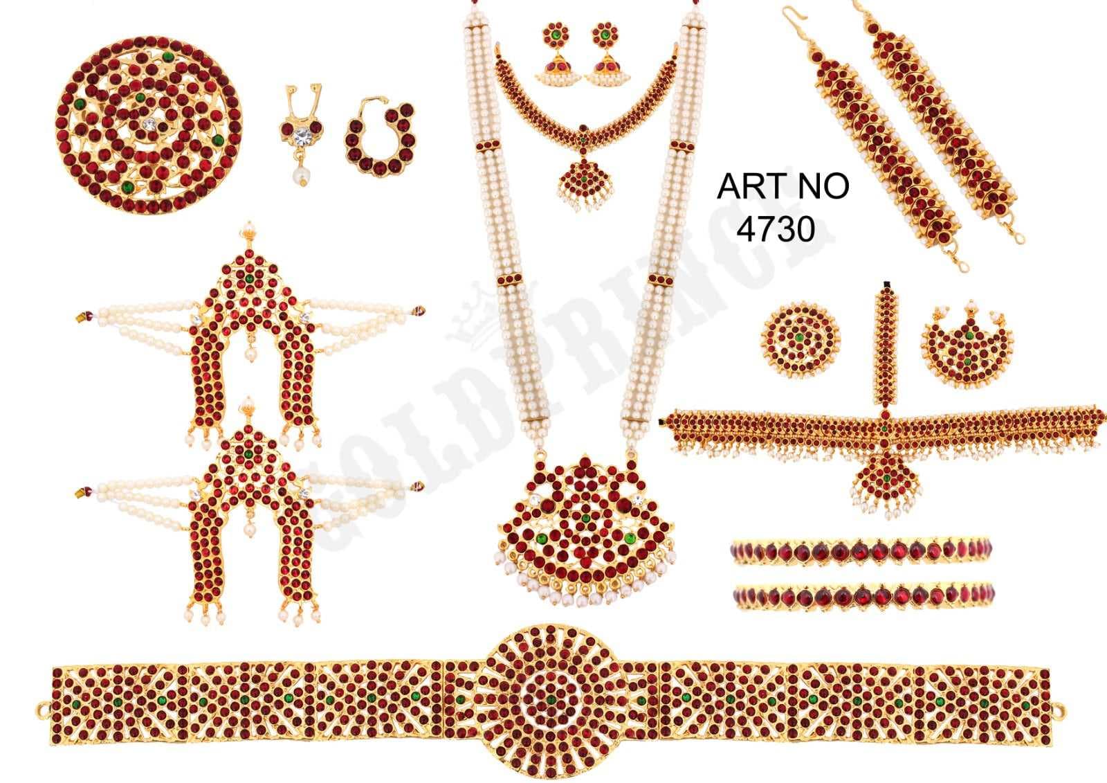 C shaped Imitation Dance Full SET  |Jewellery Set | ART 4730