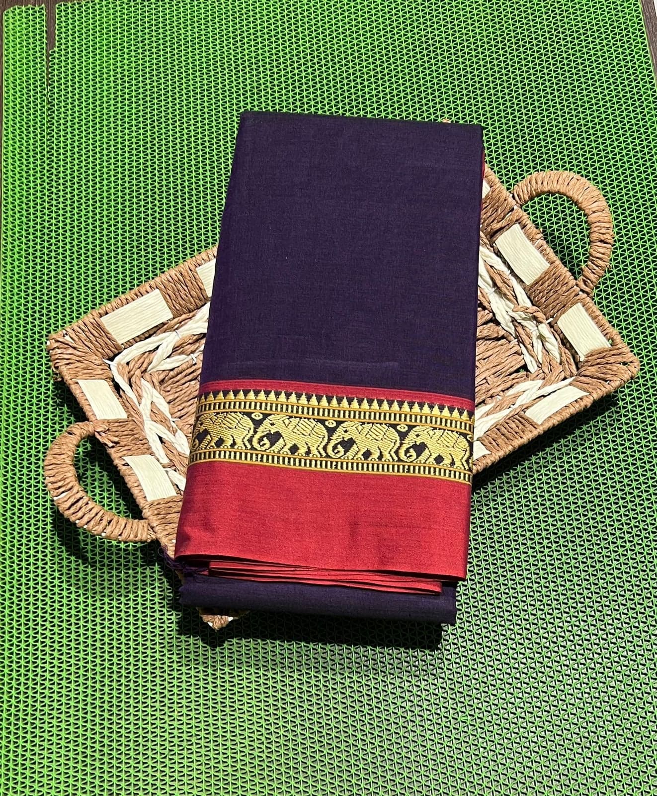 ReadyMade Practice Saree two-piece set. Bottom and pleated top for classical dance.