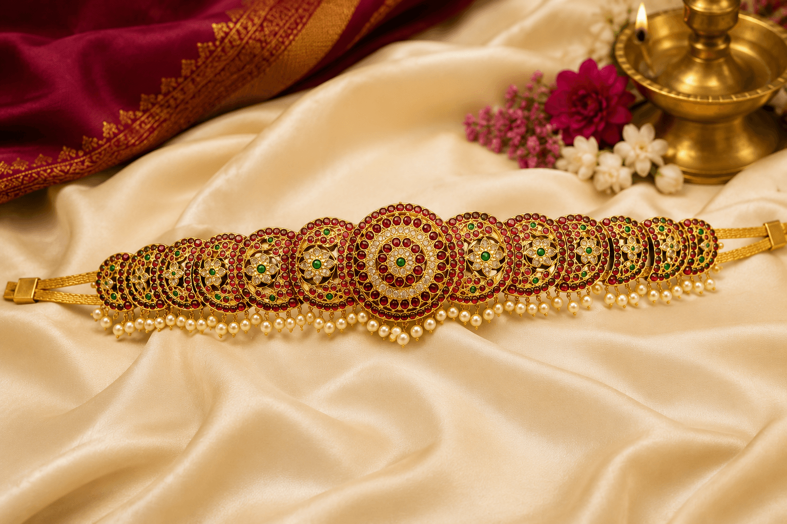Moon Belt | Original Temple Jewellery | Oddiyanam