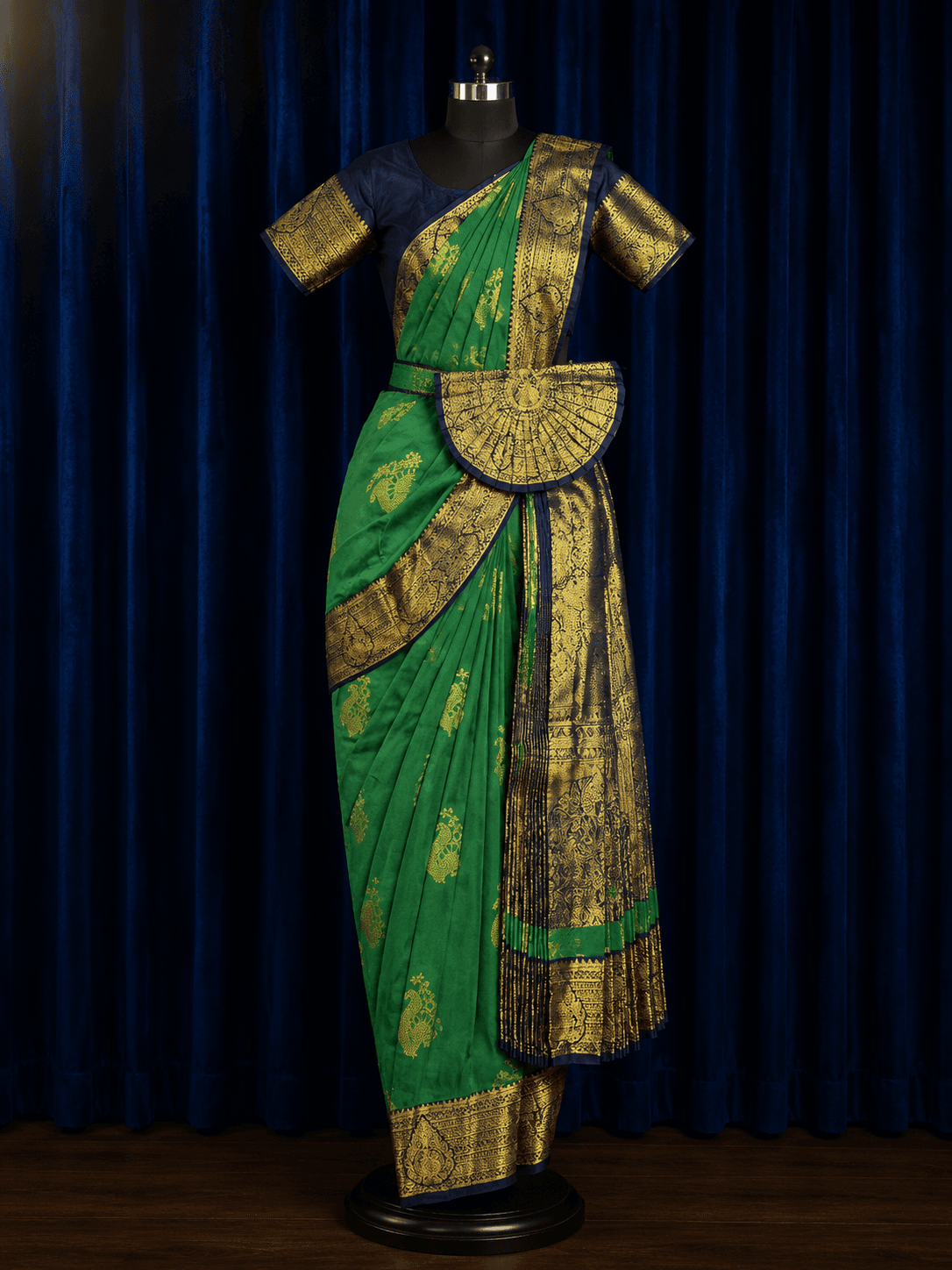 Green with Blue | Readymade Pant Costume | Bharathanatyam | G185 | AMS